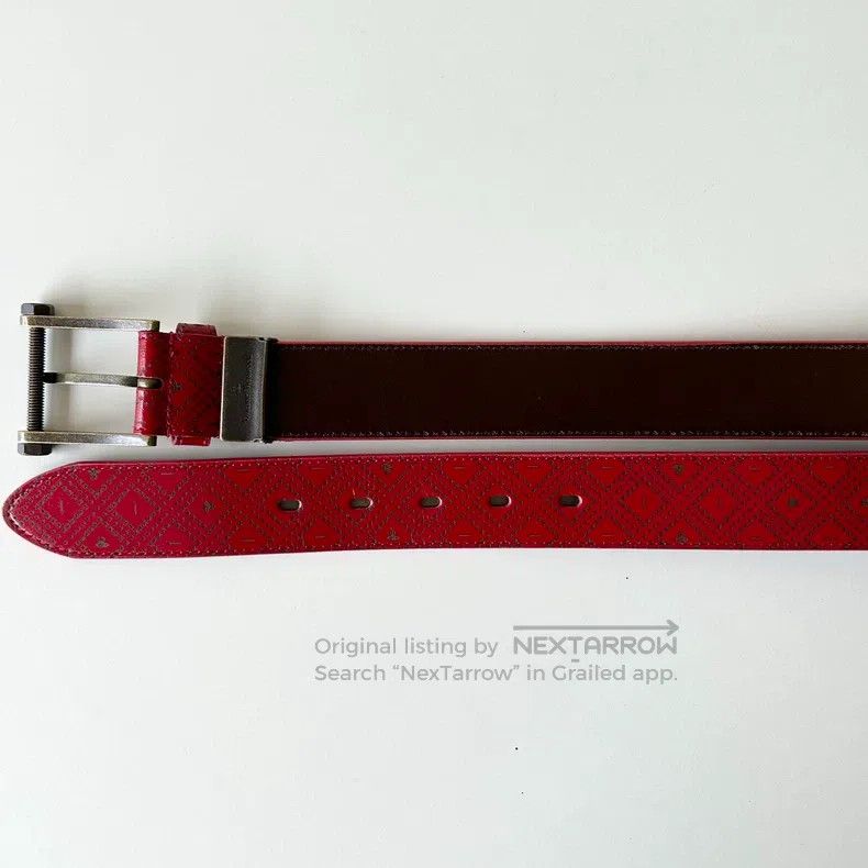 Vivienne Westwood Vivienne Westwood Saturn Diamond Pattern Screw buckle Belt Size ONE SIZE - 4 Thumbnail