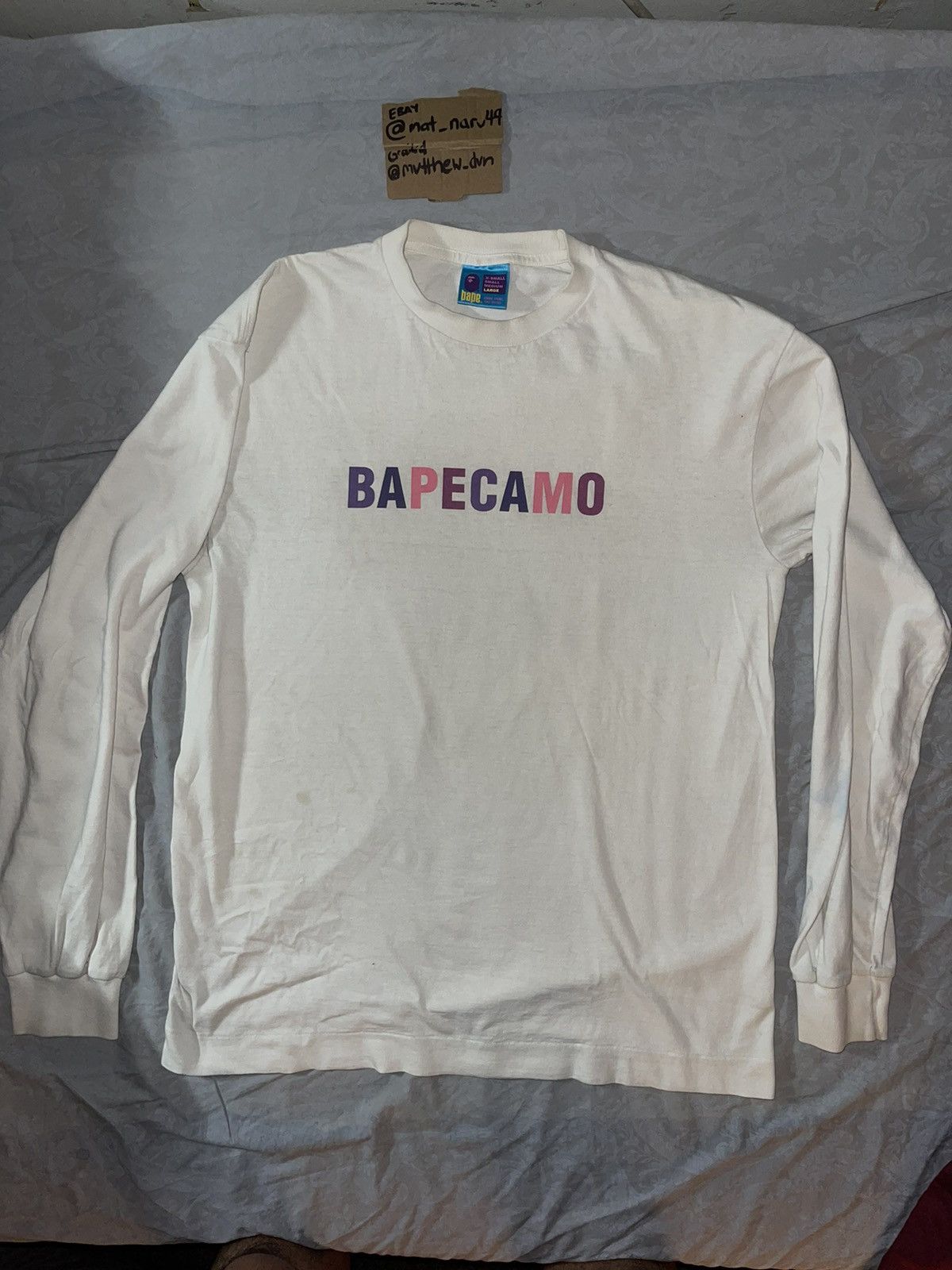 Bape 2005 BAPE x NOWHERE VINTAGE LONG SLEEVE “BAPECAMO” Size US L / EU 52-54 / 3 - 1 Thumbnail