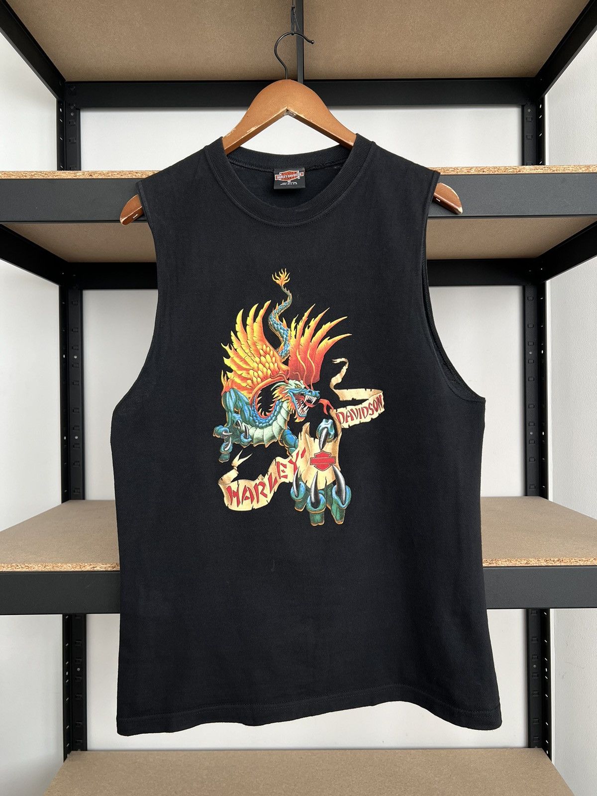 Harley Davidson Vintage 90s Harley Davidson Dragon Zurich Switzerland Size US M / EU 48-50 / 2 - 3 Thumbnail