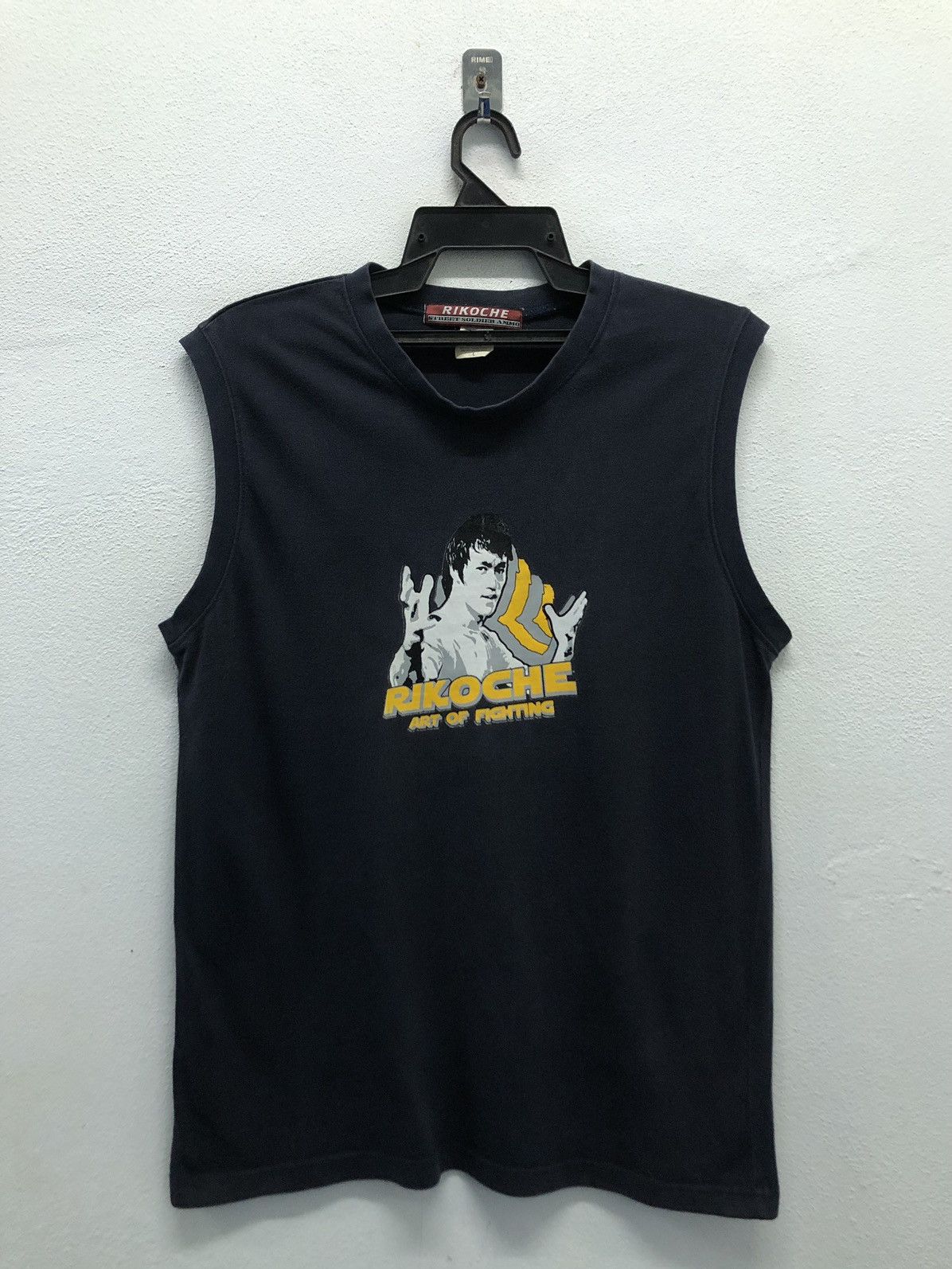Vintage Vintage Bruce Lee Rikoche Art Of Fighting Tank Top Size US L / EU 52-54 / 3 - 1 Thumbnail