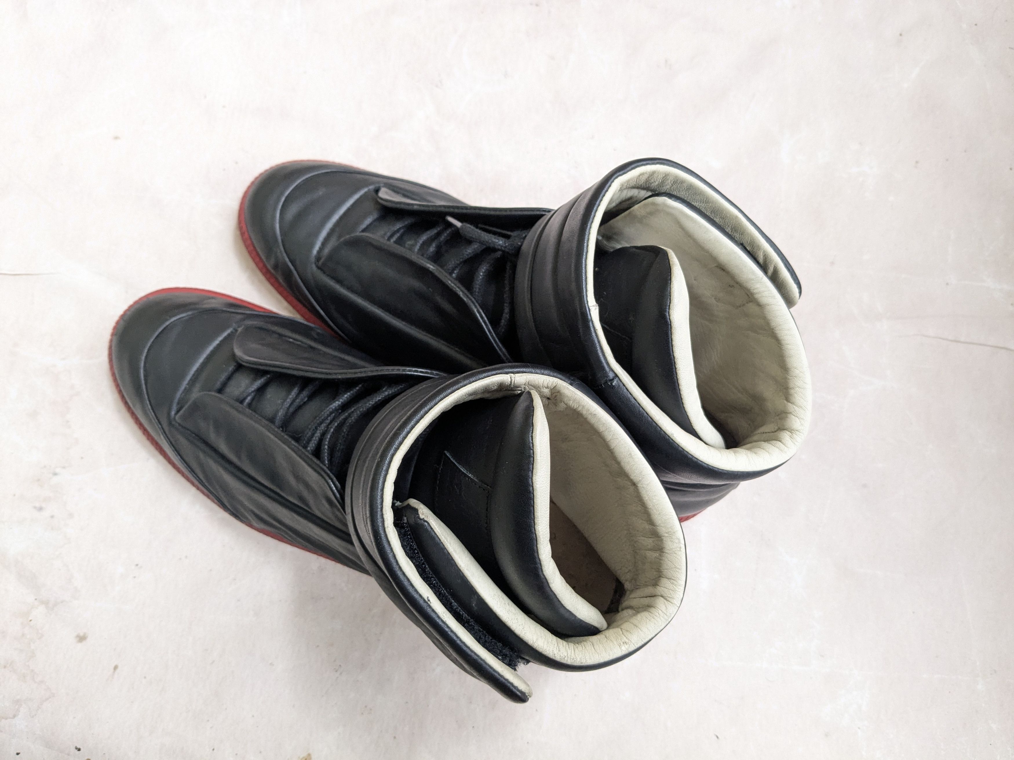 Maison Margiela Maison Margiela Future Black Red 12 45 High Tops Leather Size US 12 / EU 45 - 15 Thumbnail
