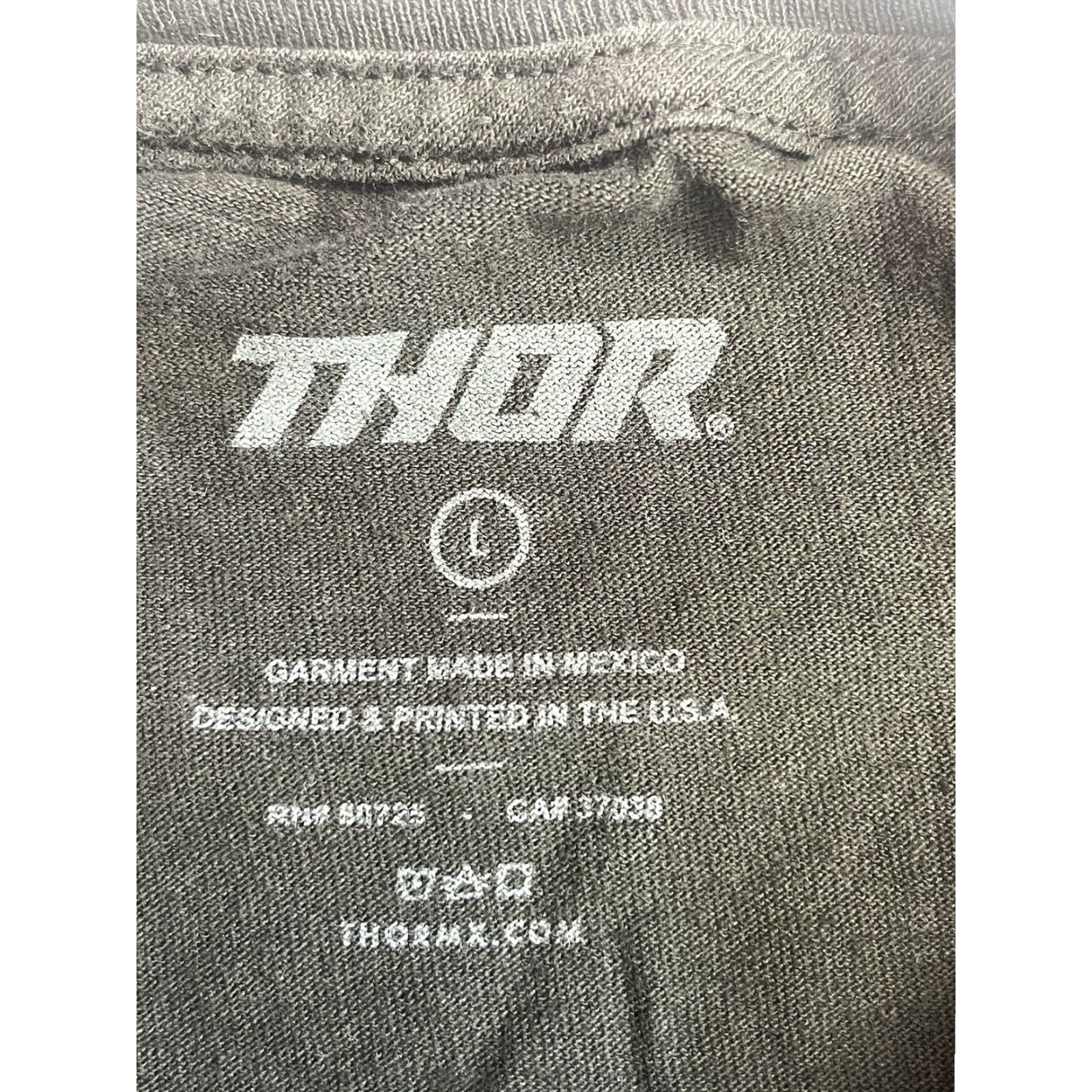 Vintage Vtg THOR Hallman USA Big H Black Long Sleeve Men's Sz L Tee Shirt Motorcycle Graphic Print Shirt shirts? Size US L / EU 52-54 / 3 - 6 Thumbnail