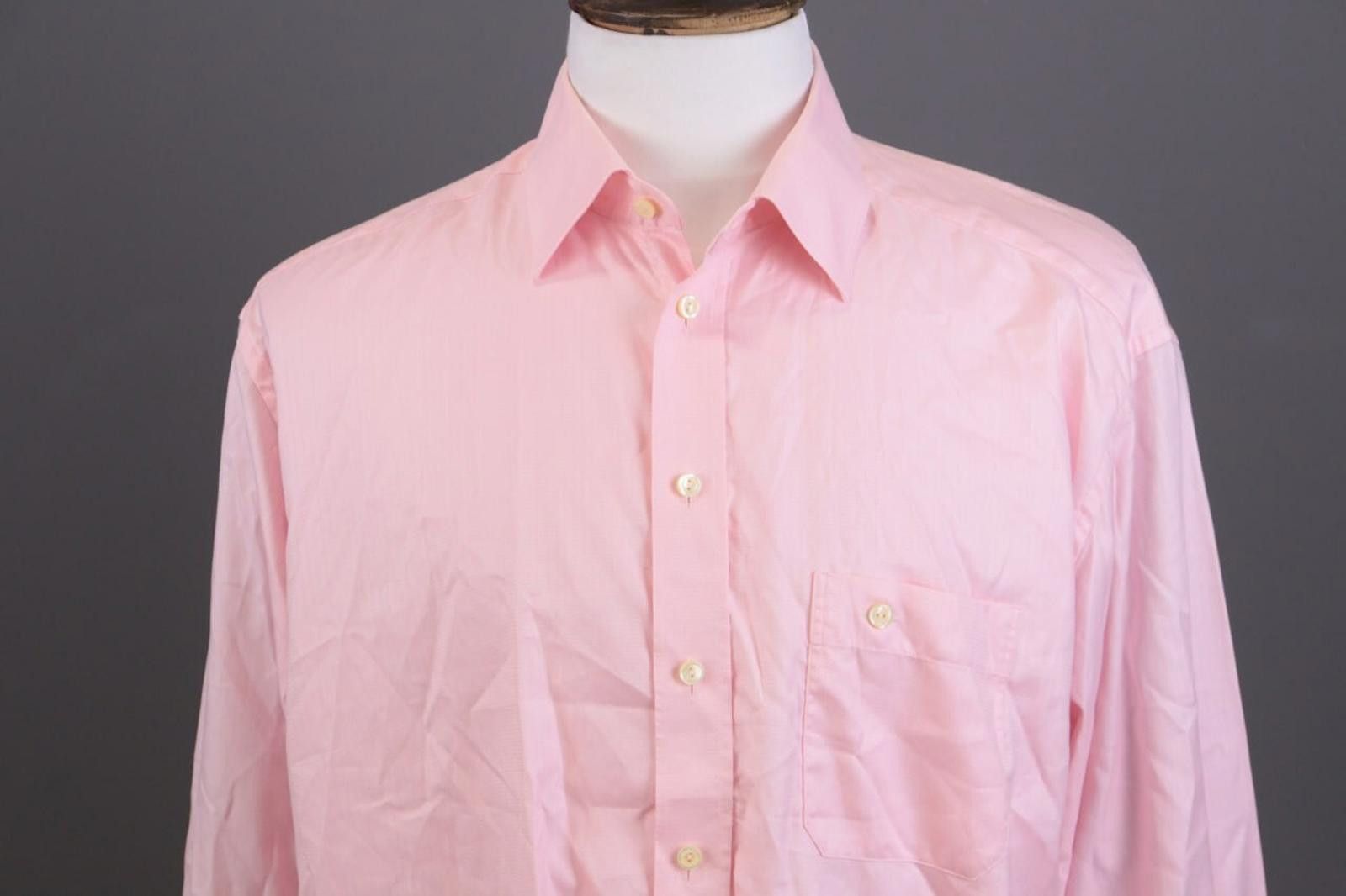 Eton Eton Wrinklefree Cotton Pink Down Shirt 46 / 18 Size US M / EU 48-50 / 2 - 3 Thumbnail