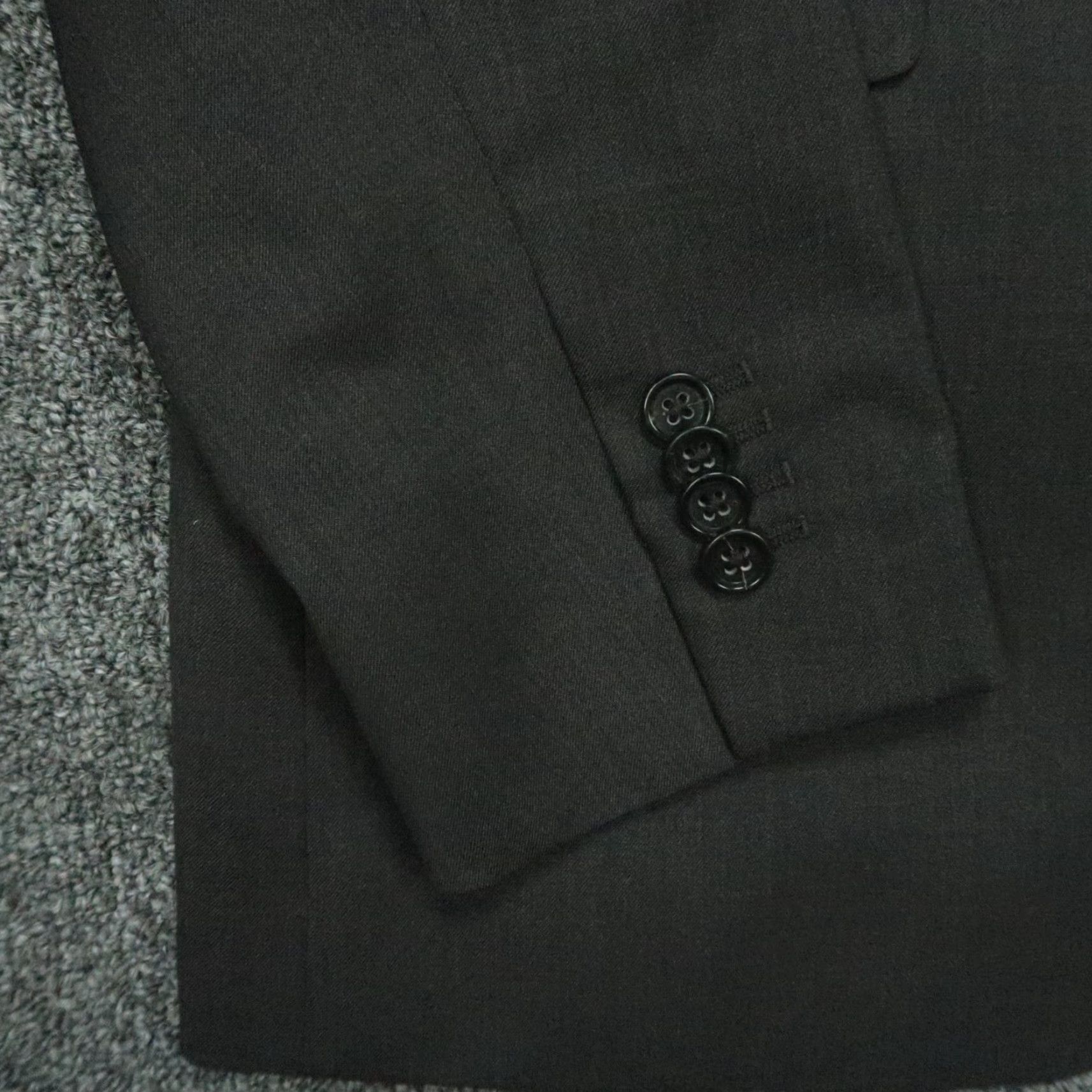 Banana Republic Banana Republic Blazer Men 42L Dark Charcoal Wool Slim Fit Sport Coat Size 42R - 4 Thumbnail