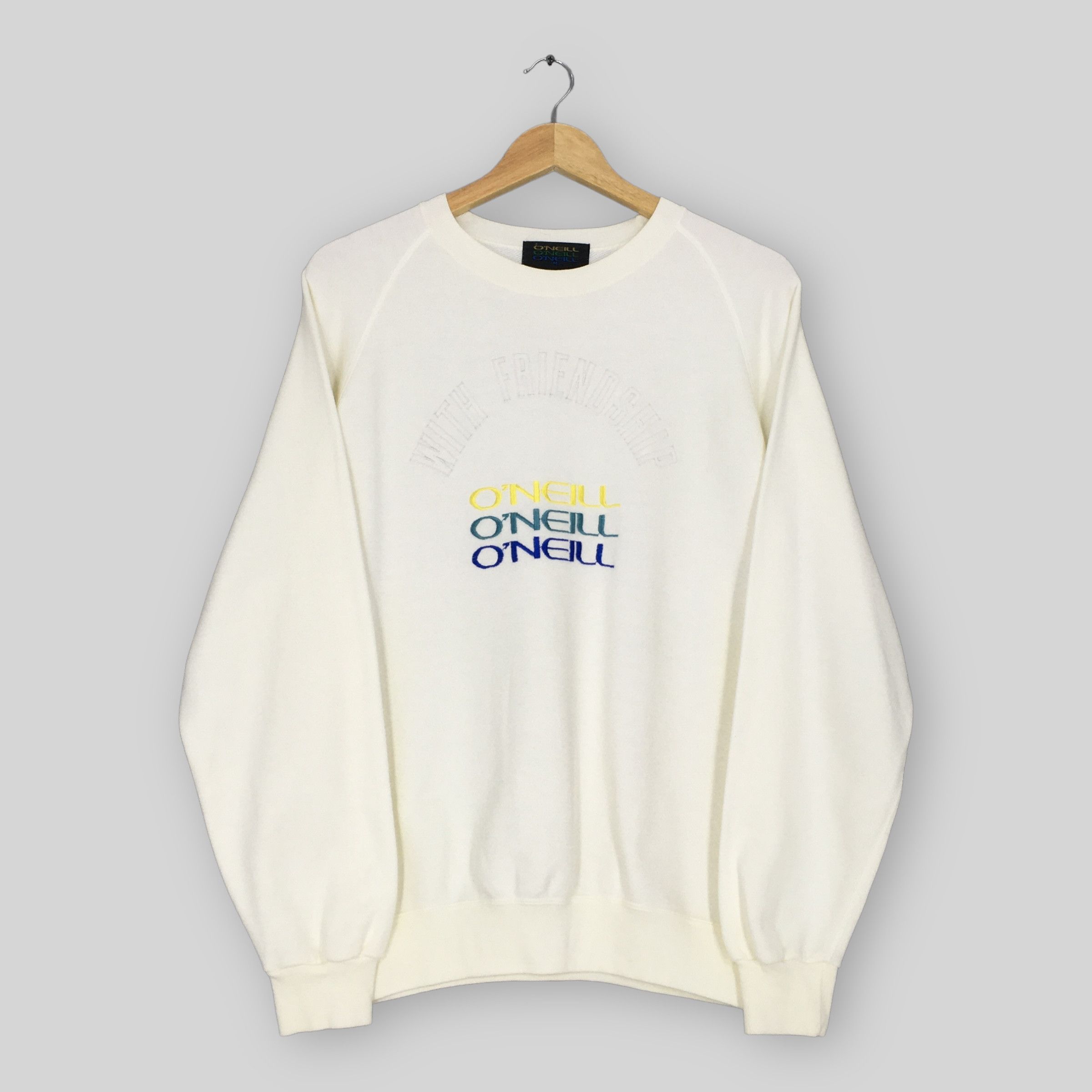 O'Neill × Vintage Vintage 90s O'neill Surf Sweatshirt Medium Size US M / EU 48-50 / 2 - 1 Thumbnail