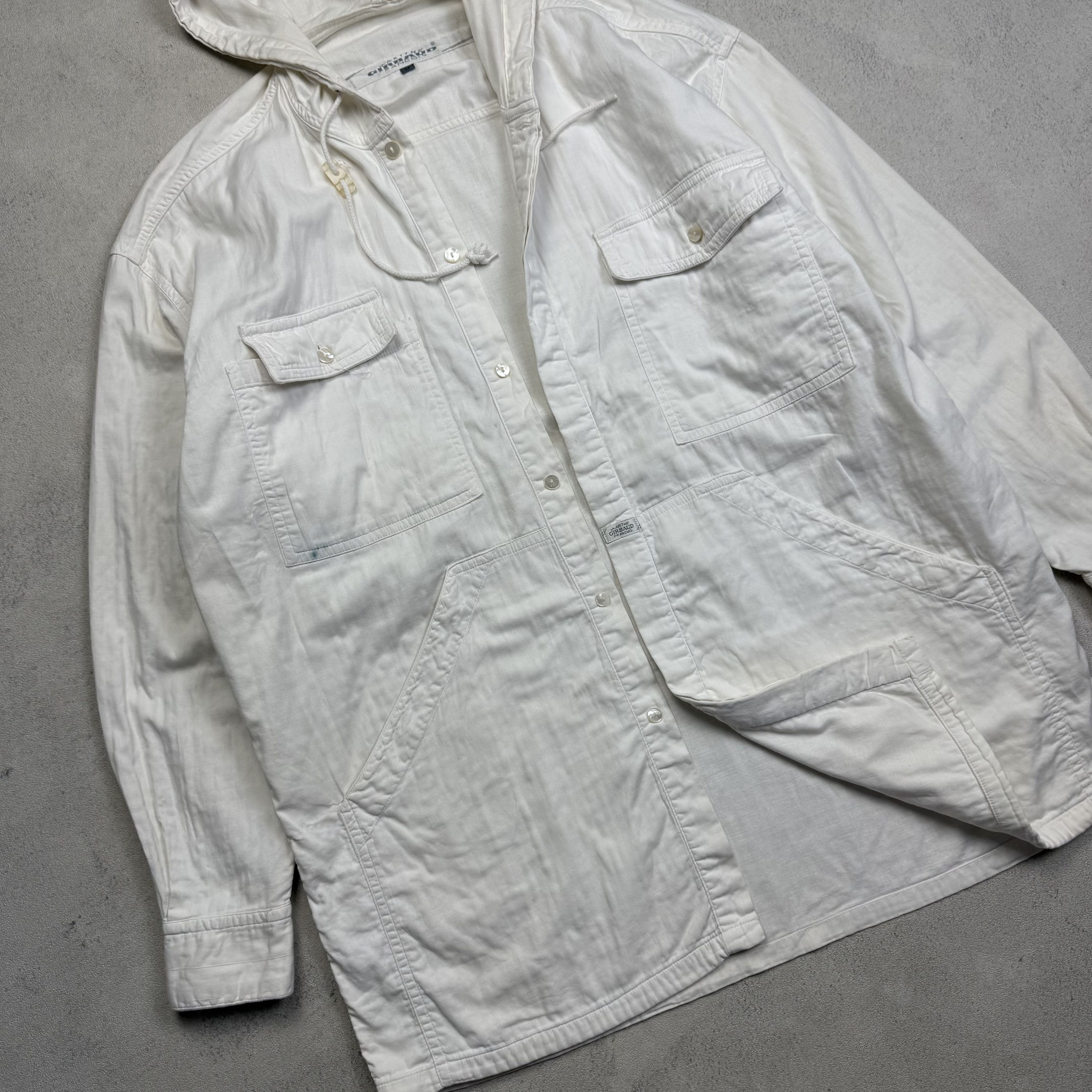Marithe + Francois Girbaud Vintage Marithe Francois Girbaud Hooded Shirt Outer Size US M / EU 48-50 / 2 - 2 Thumbnail