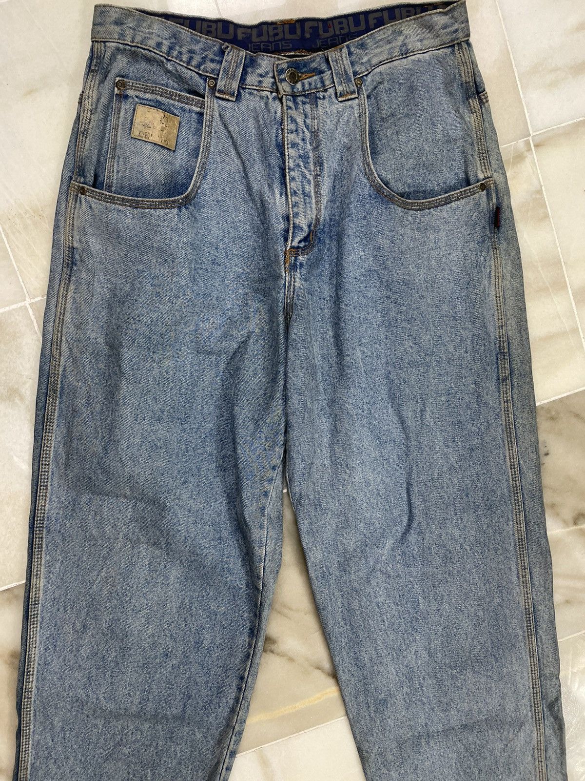 Fubu × Japanese Brand Fubu Vintage Baggy Skateboarder Jeans Size US 32 / EU 48 - 2 Thumbnail