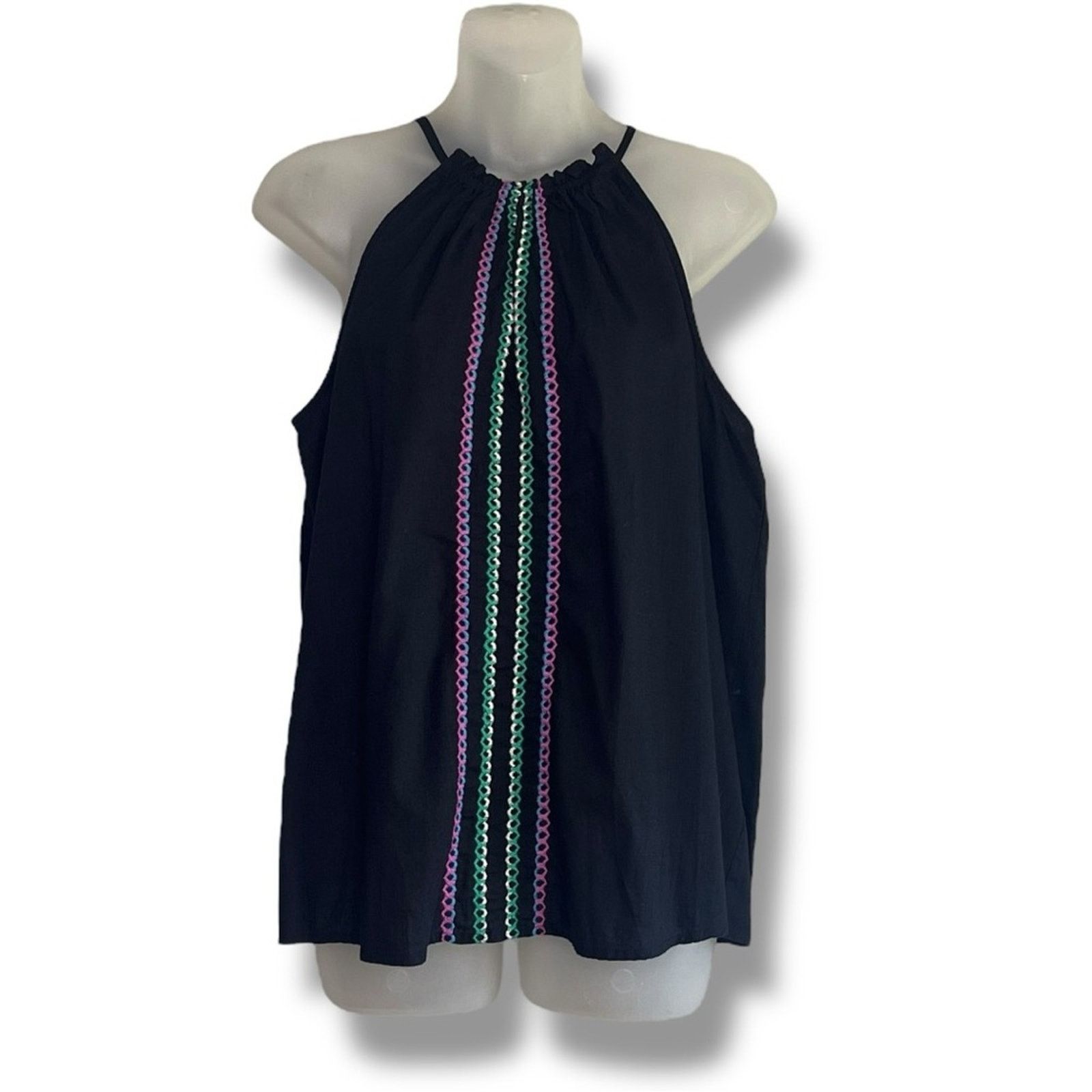 Other Knox Rose embroidered summer halter top NEW Size M / US 6-8 / IT 42-44 - 1 Thumbnail