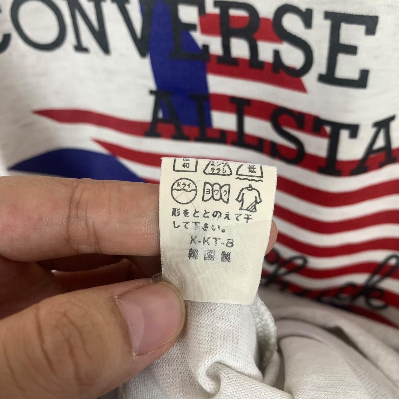 Vintage Vintage CONVERSE ALL STAR Chuck Taylor Player Tee Shirt Size US M / EU 48-50 / 2 - 6 Thumbnail