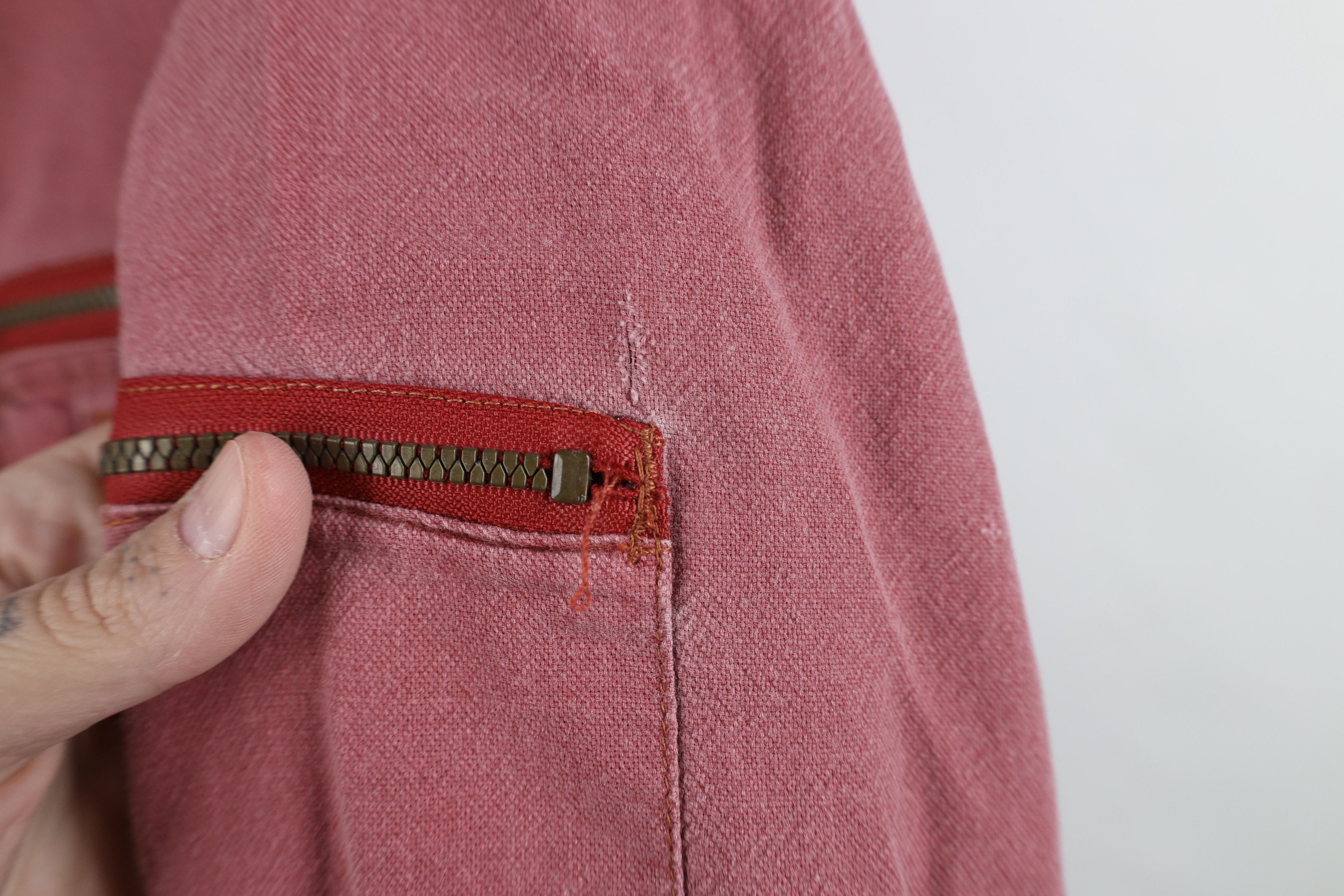 Vintage Vintage 90s Streetwear Baggy Double Pocket Button Shirt Red Size US XXL / EU 58 / 5 - 4 Thumbnail