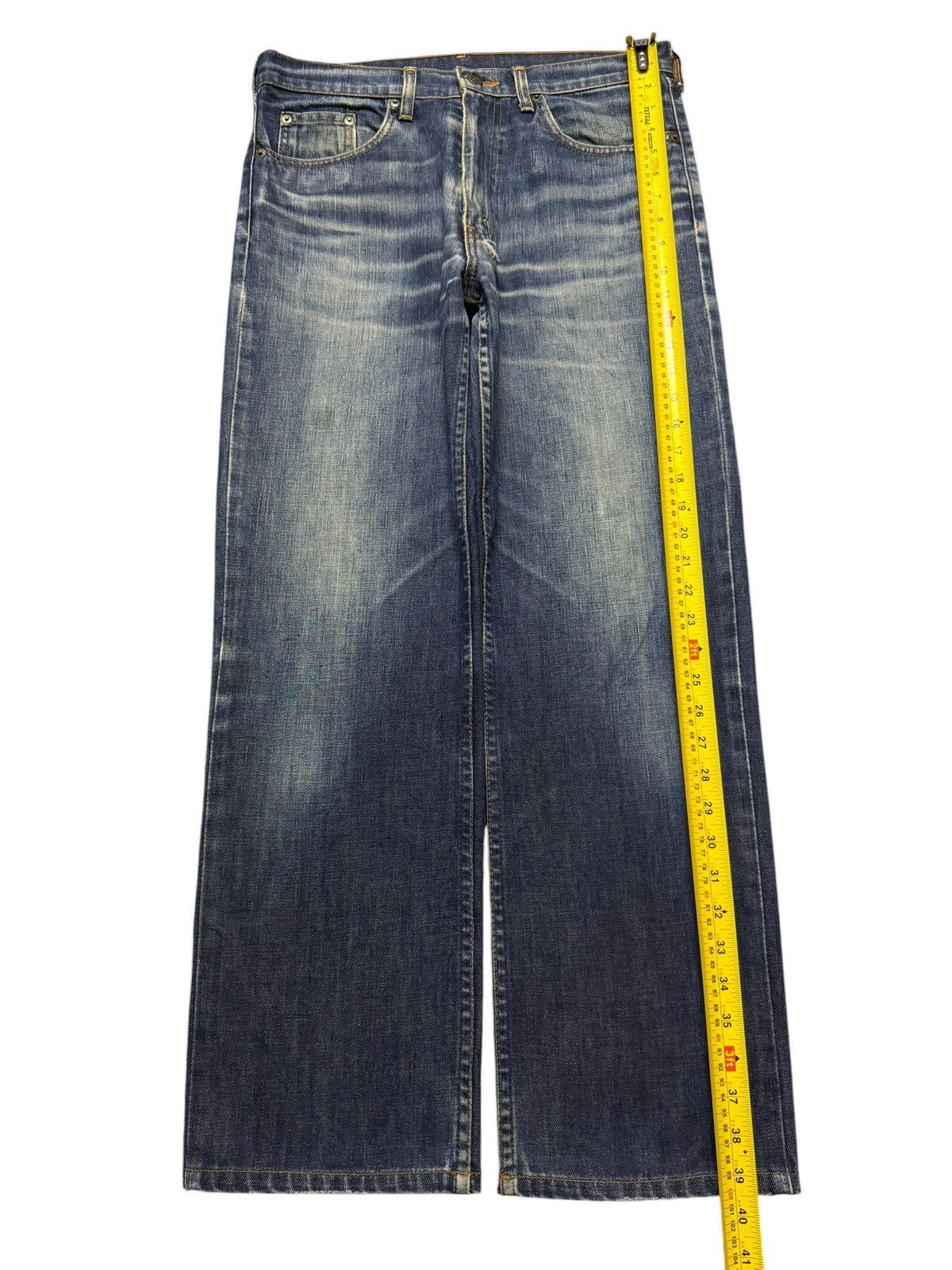 Levi's Vintage 80s Levis 507 Blue Faded Wash Wide Leg Baggy Jeans Size US 32 / EU 48 - 10 Thumbnail