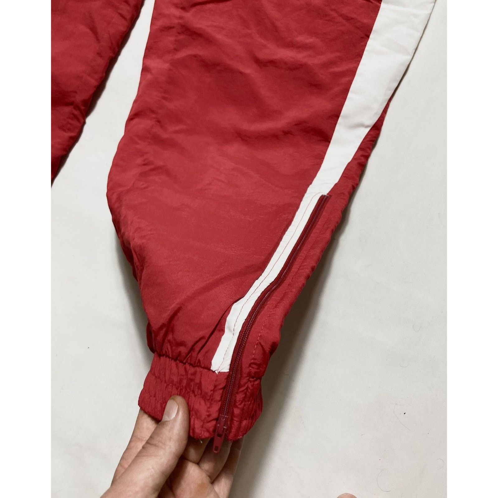 Adidas × Vintage 90s RED ADIDAS TRACK SPORT PANTS Size US 36 / EU 52 - 6 Thumbnail