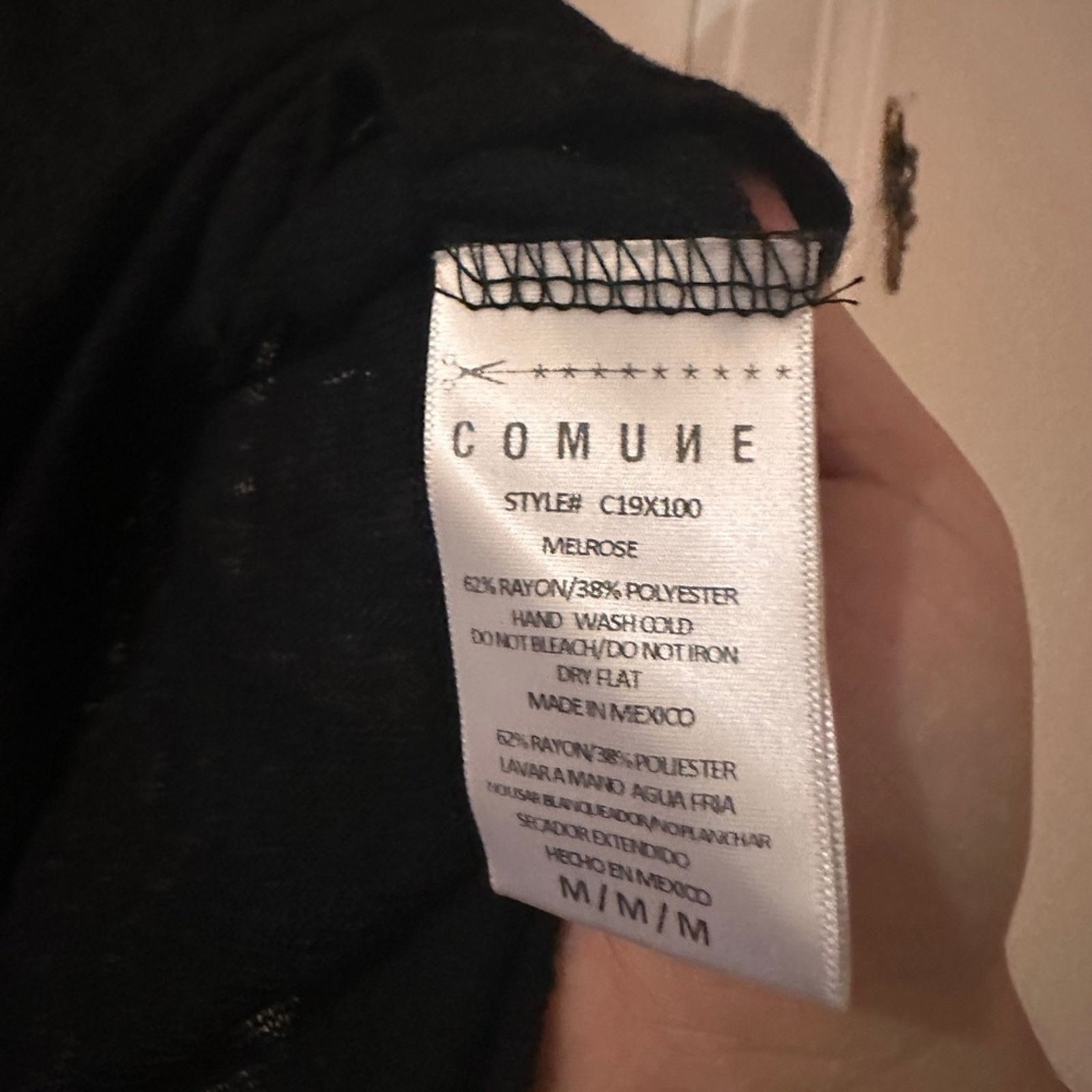 Comune Commune black slub knit tee size medium Size M / US 6-8 / IT 42-44 - 4 Thumbnail