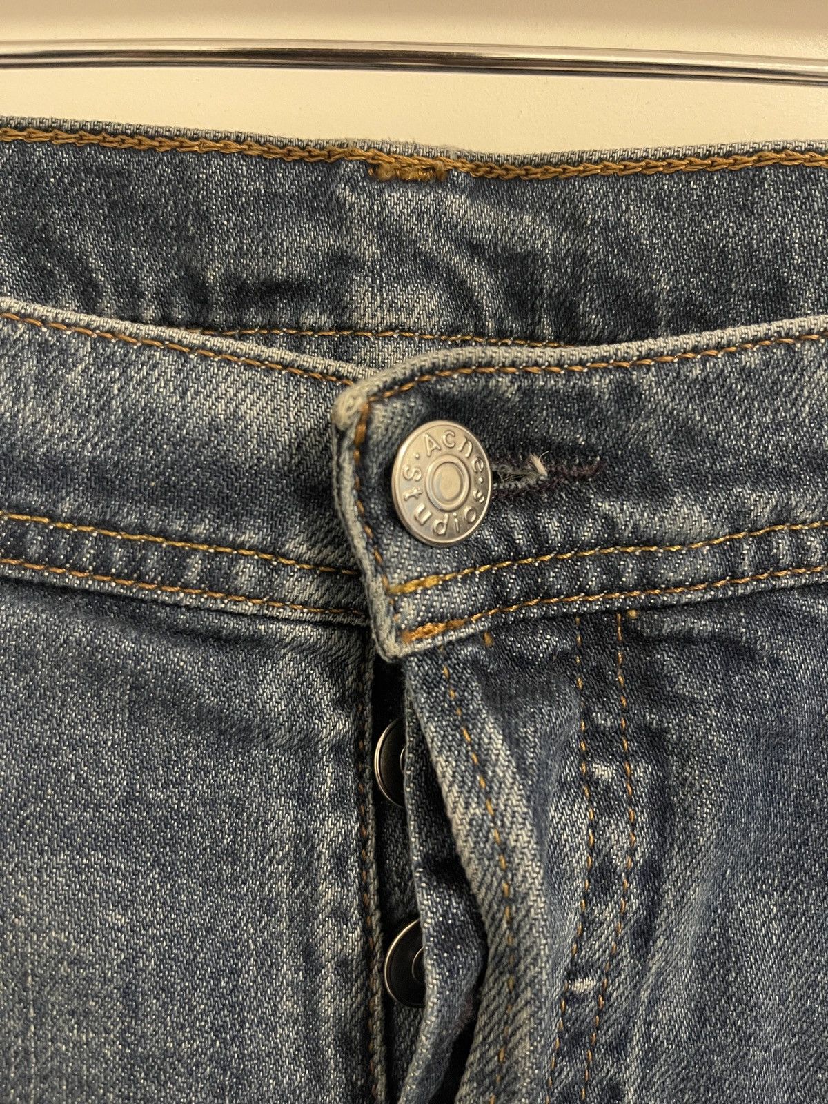 Acne Studios Acne Studios River Slim Tapered Jean Mid Blue 30O173-149 Size US 33 - 4 Thumbnail