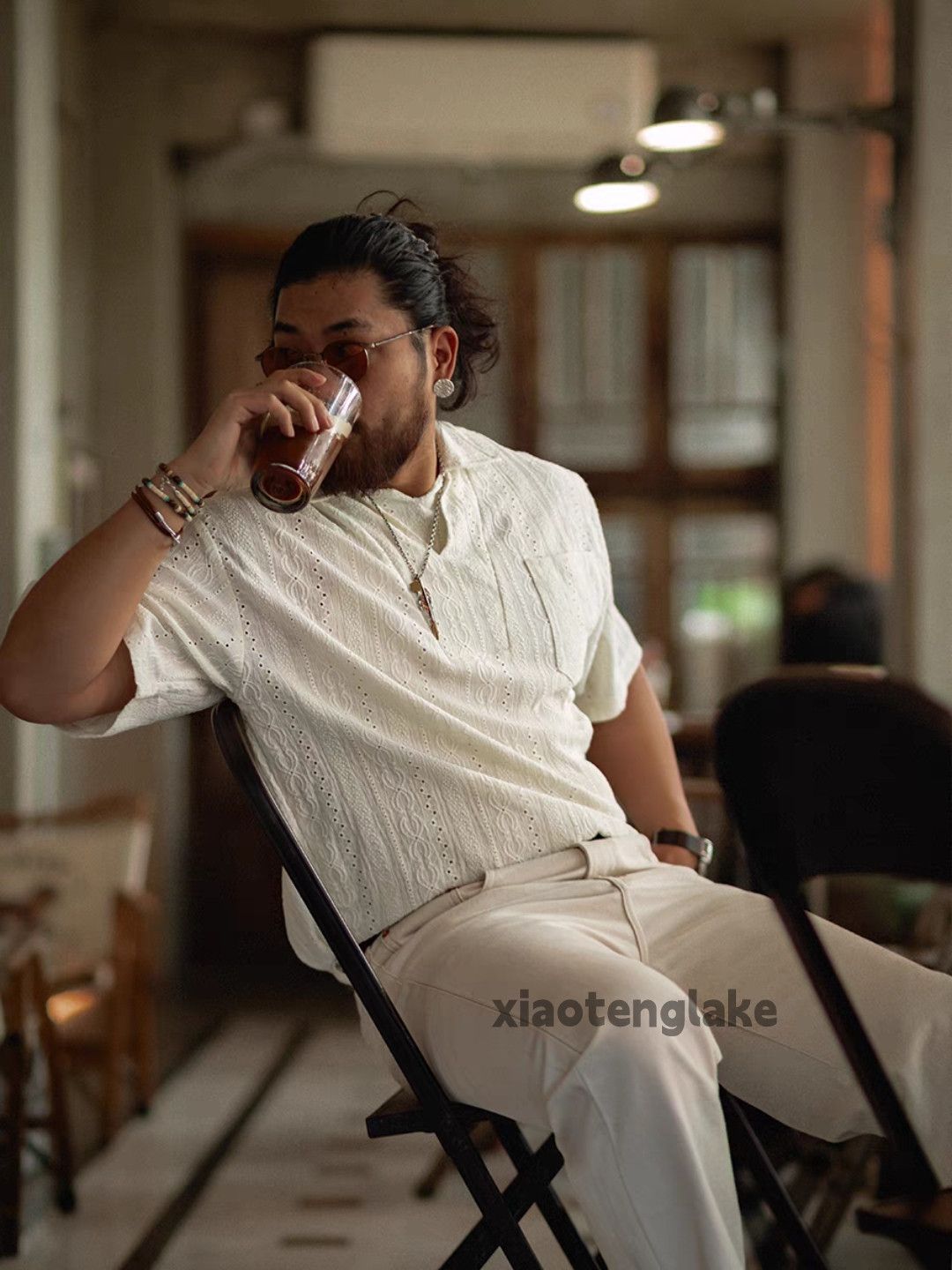 Vintage Unisex outdoor utility loose yuppie cleanfit hollow shirt Size US XXL / EU 58 / 5 - 2 Thumbnail