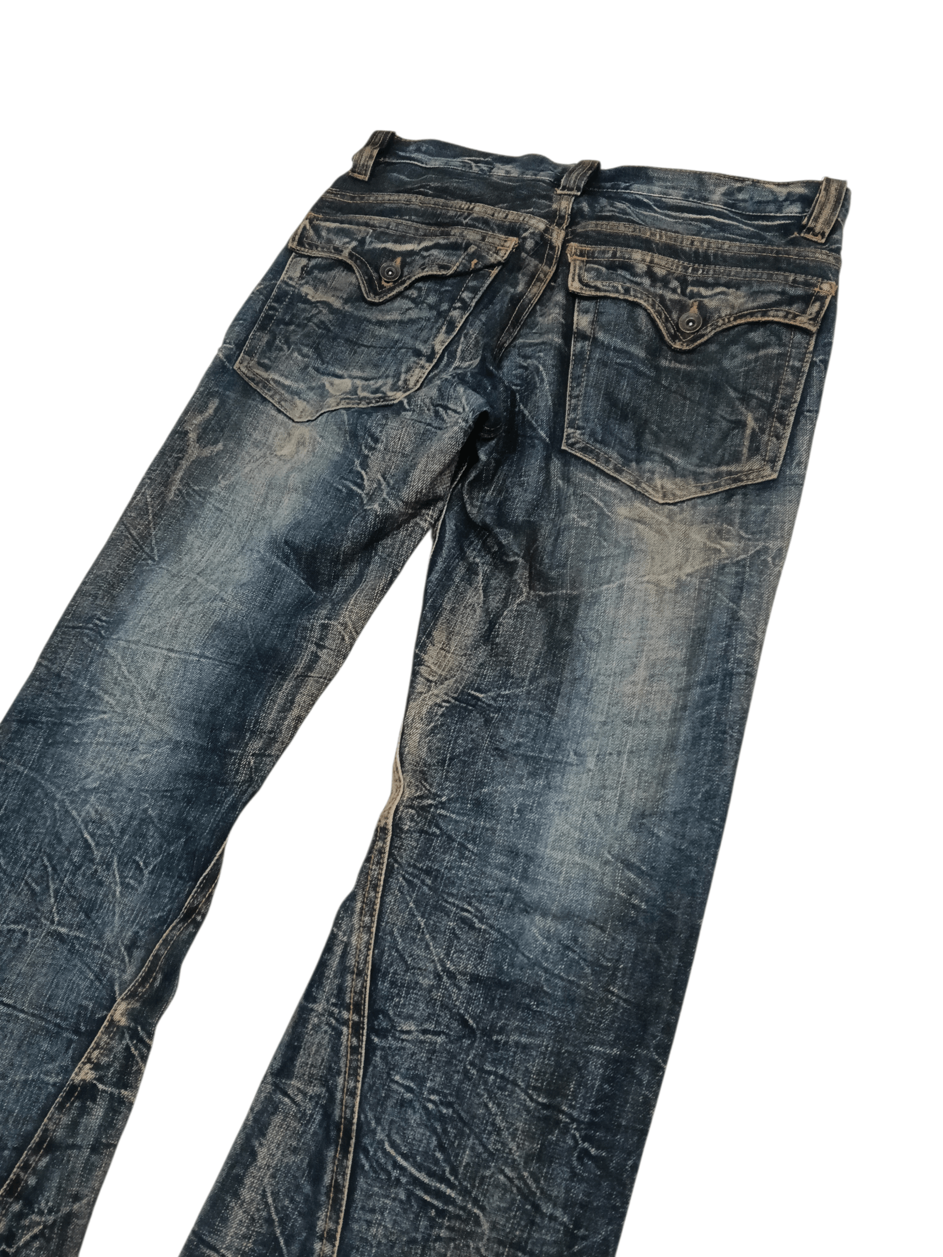 Seditionaries 💥 Nylous Clothing Mudwash Flared Denim 💥 Size US 33 - 5 Thumbnail