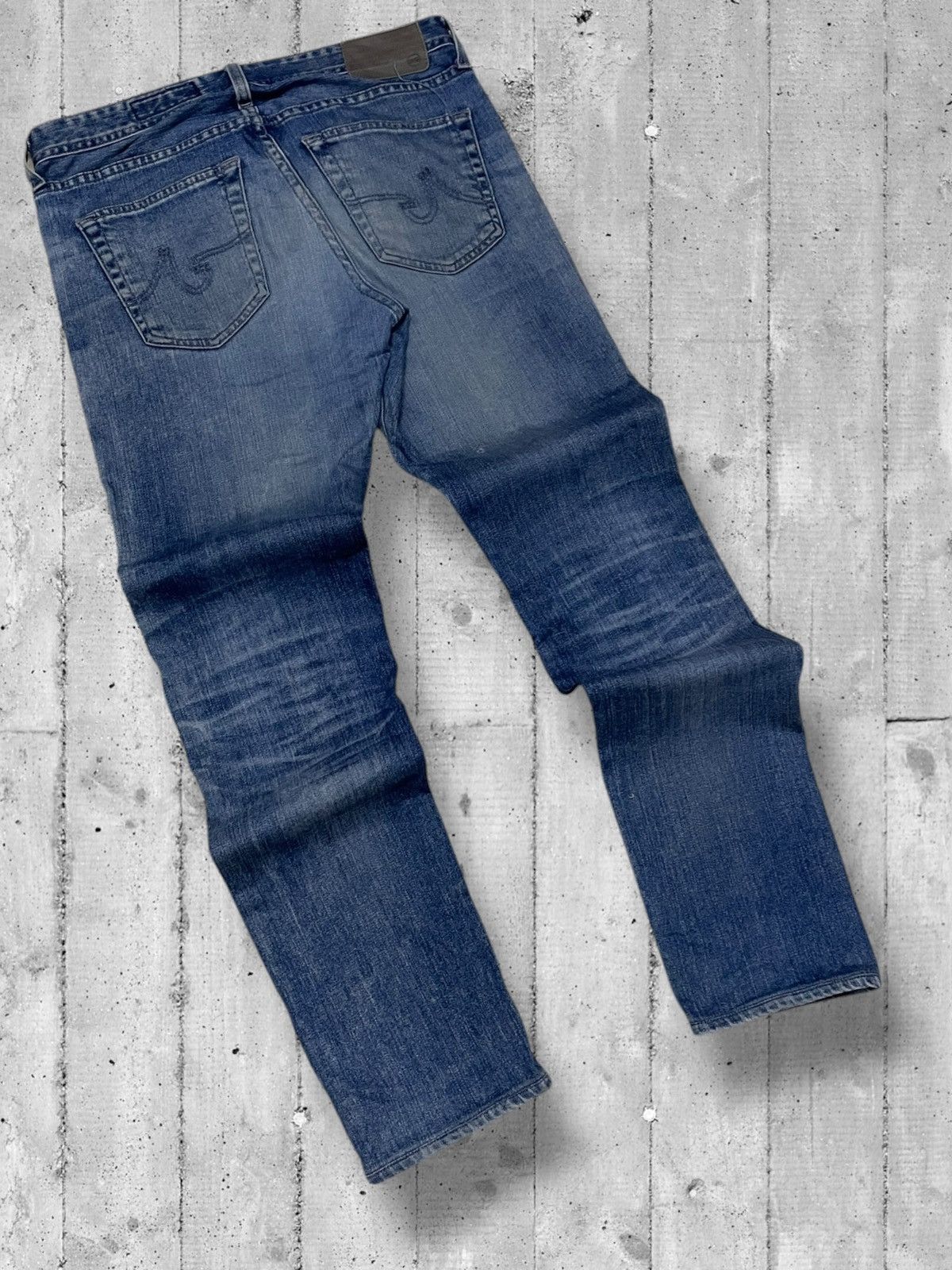 Designer × Other Vintge Designer Adriano Goldschimied Distressed Splash Denim Size US 31 - 10 Thumbnail