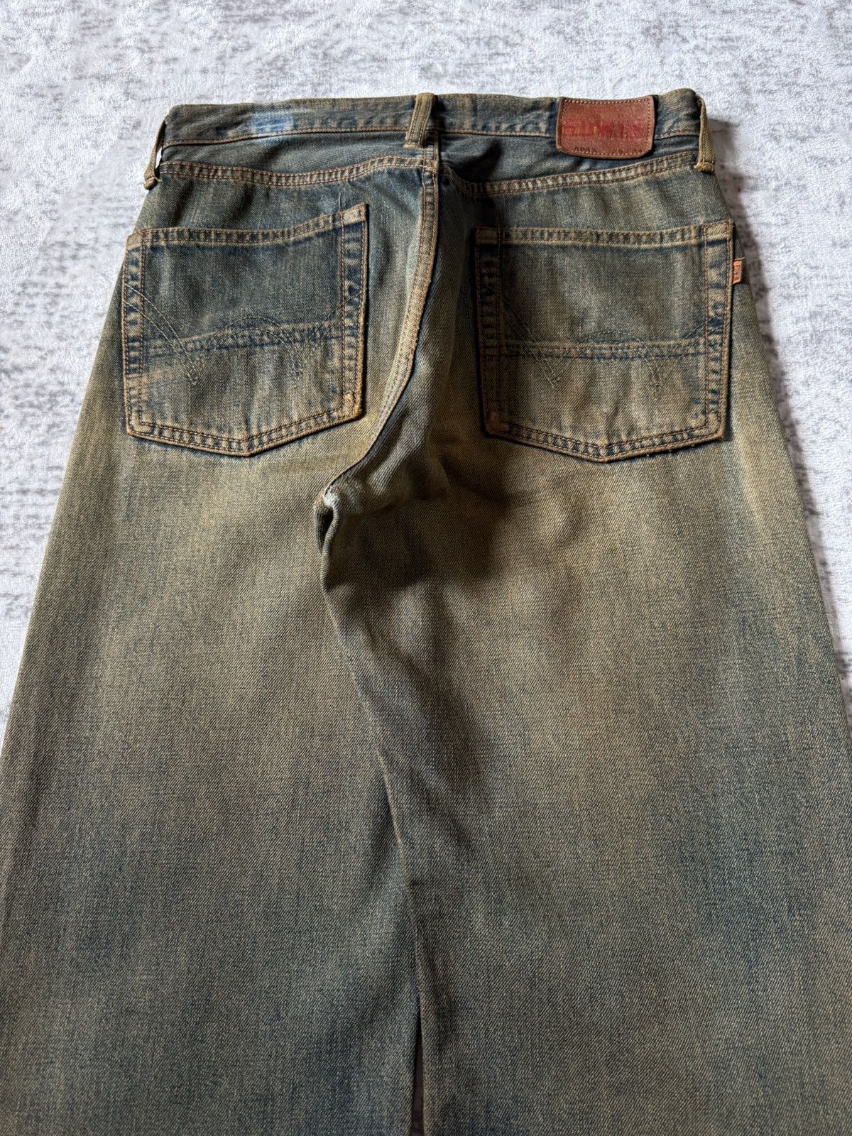 Kapital Edwin 505 OG Type 1 Baggy Loose Mud Wash Jeans Size US 29 - 13 Thumbnail