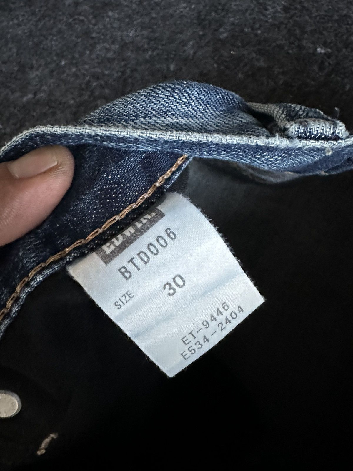 Edwin Vintage 90s Edwin Blue Trip Stone Washed Denim 30x29 D382 Size US 30 / EU 46 - 16 Thumbnail