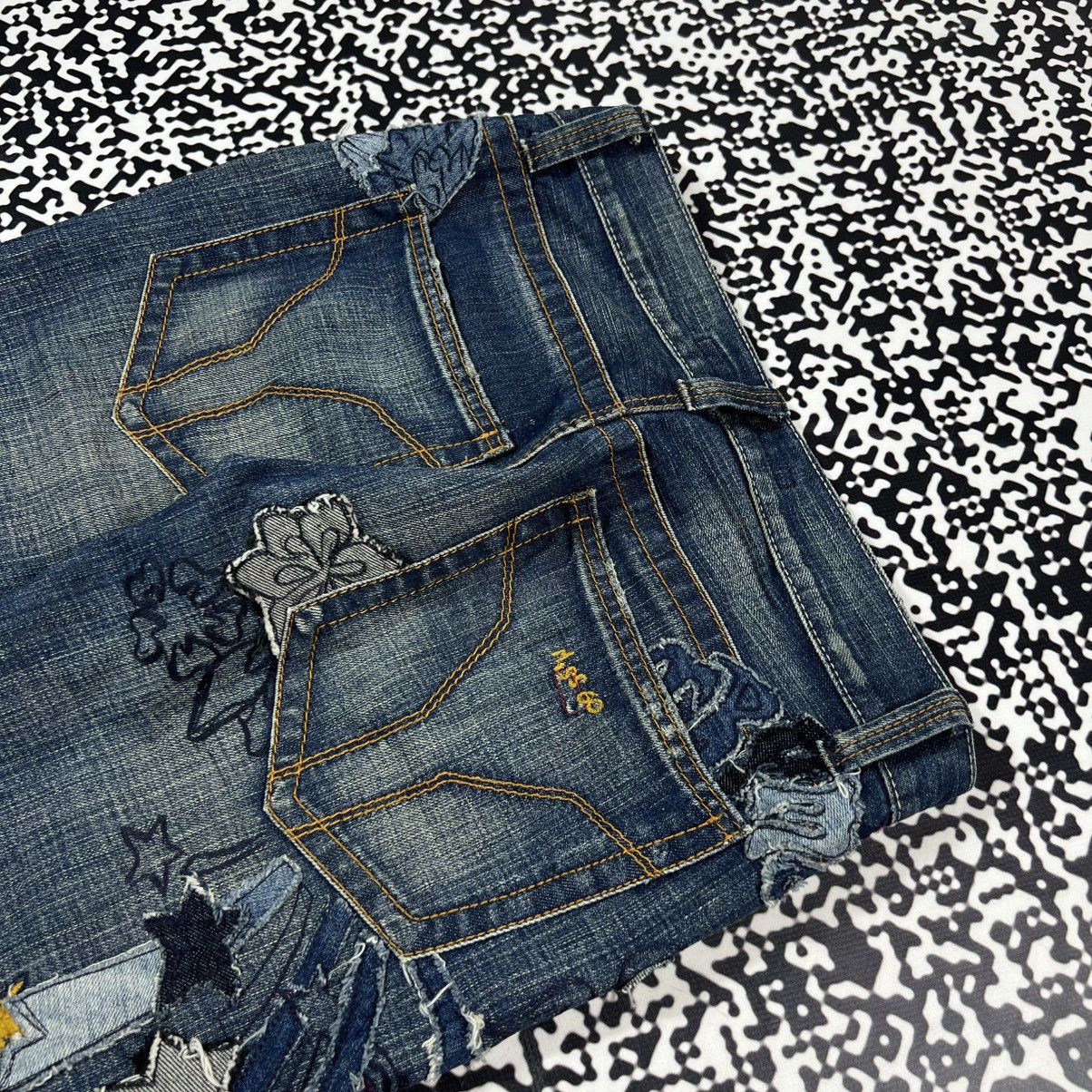 Miss Sixty Vintage Y2K Miss Sixty Japanese Patchwork Style Retro Jeans Size 29" - 8 Thumbnail