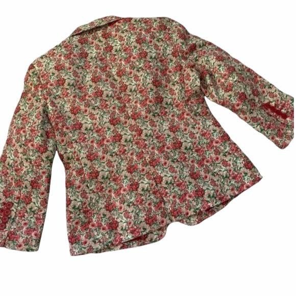 Talbots Talbots Petites Micro Floral Print Romantic Blazer Size XS / US 0-2 / IT 36-38 - 9 Thumbnail