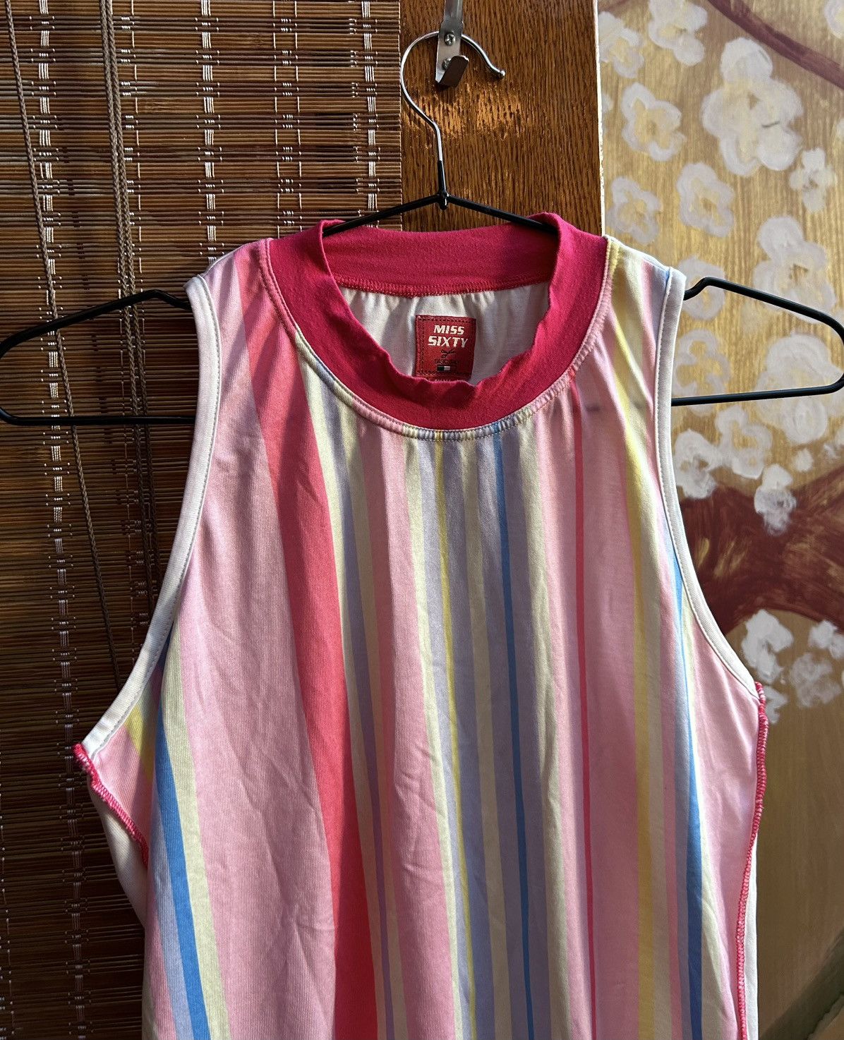 Miss Sixty Y2K Miss Sixty Y2K Striped Sleeveless Tank Top Womens Small Size S / US 4 / IT 40 - 3 Thumbnail