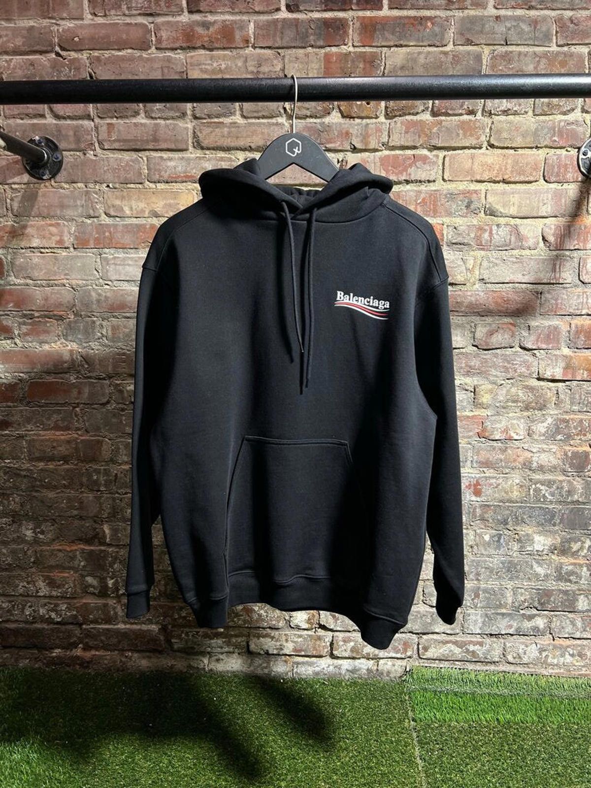 Balenciaga Campaign Hoodie Black Sz. XXS