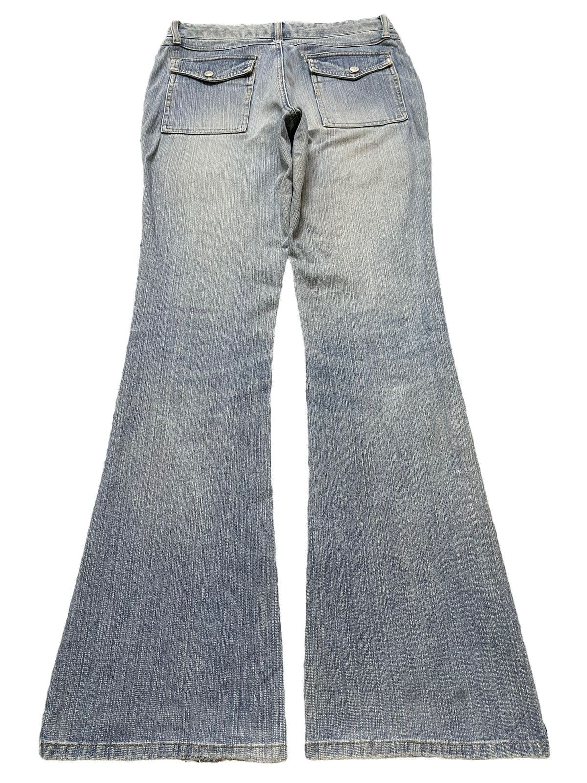 14th Addiction Vintage Japanese Brand Bush Pants Faded Wash Flare Jeans Size US 28 / EU 44 - 2 Thumbnail