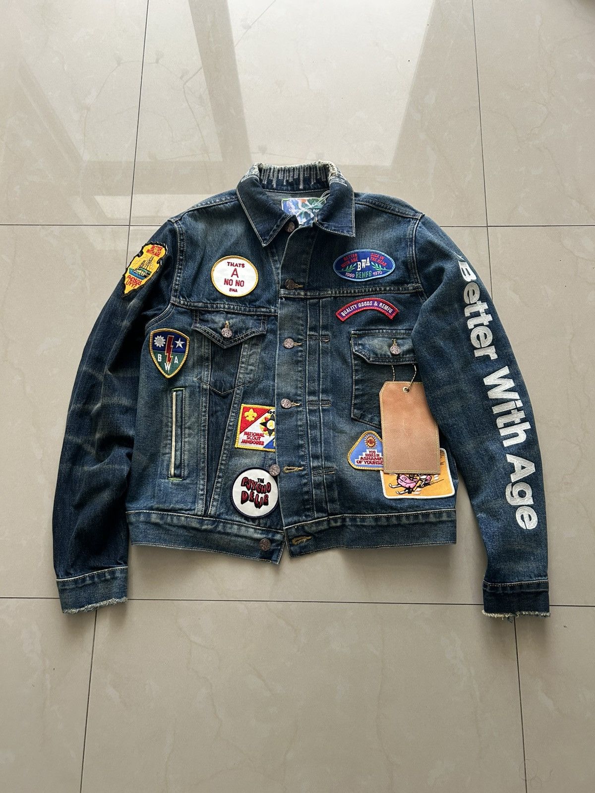 Better With Age Better With Age Patchwork Denim Jacket Size US S / EU 44-46 / 1 - 1 Thumbnail