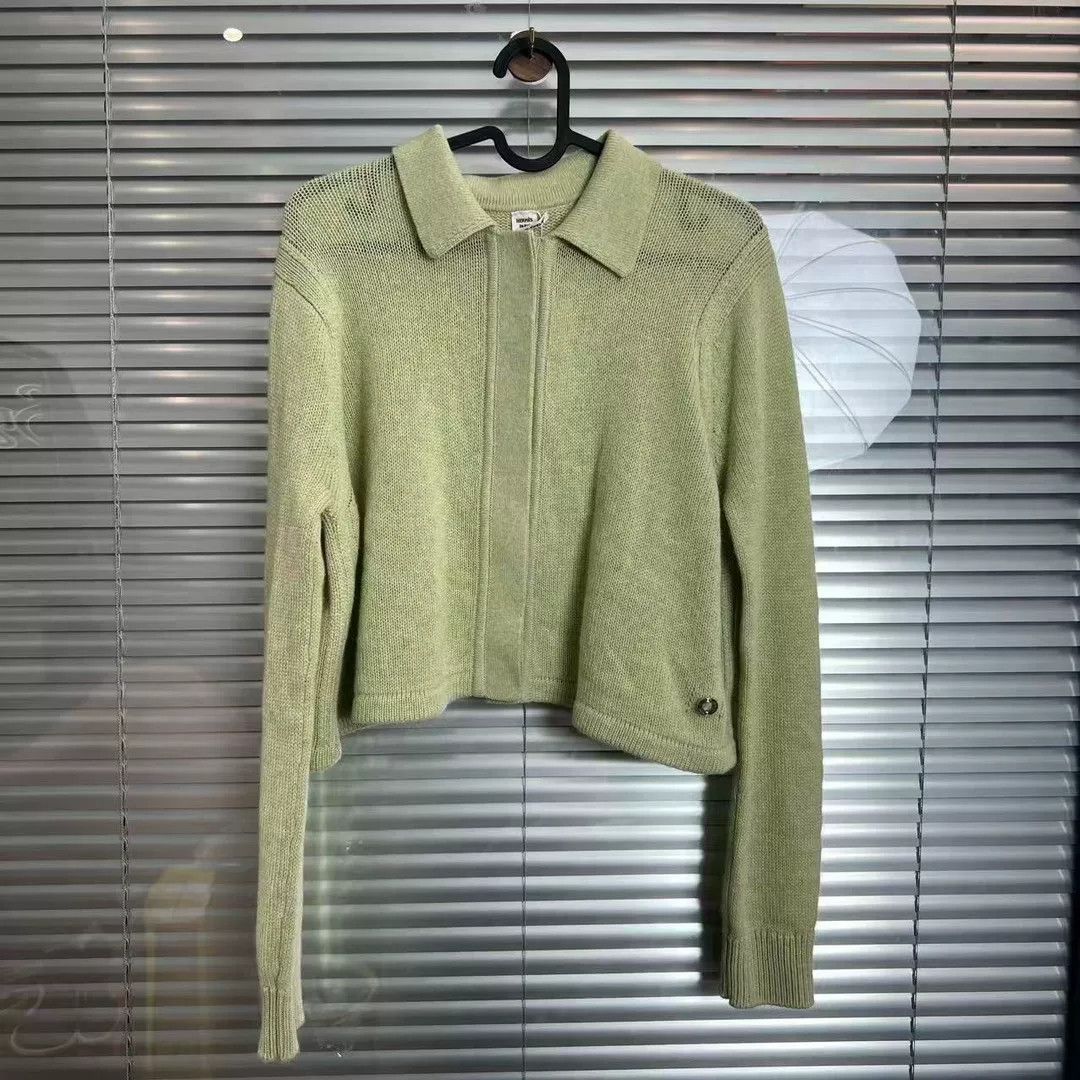 Hermes Hermes Avocado Cashmere Cardigan Size US L / EU 52-54 / 3 - 1 Thumbnail