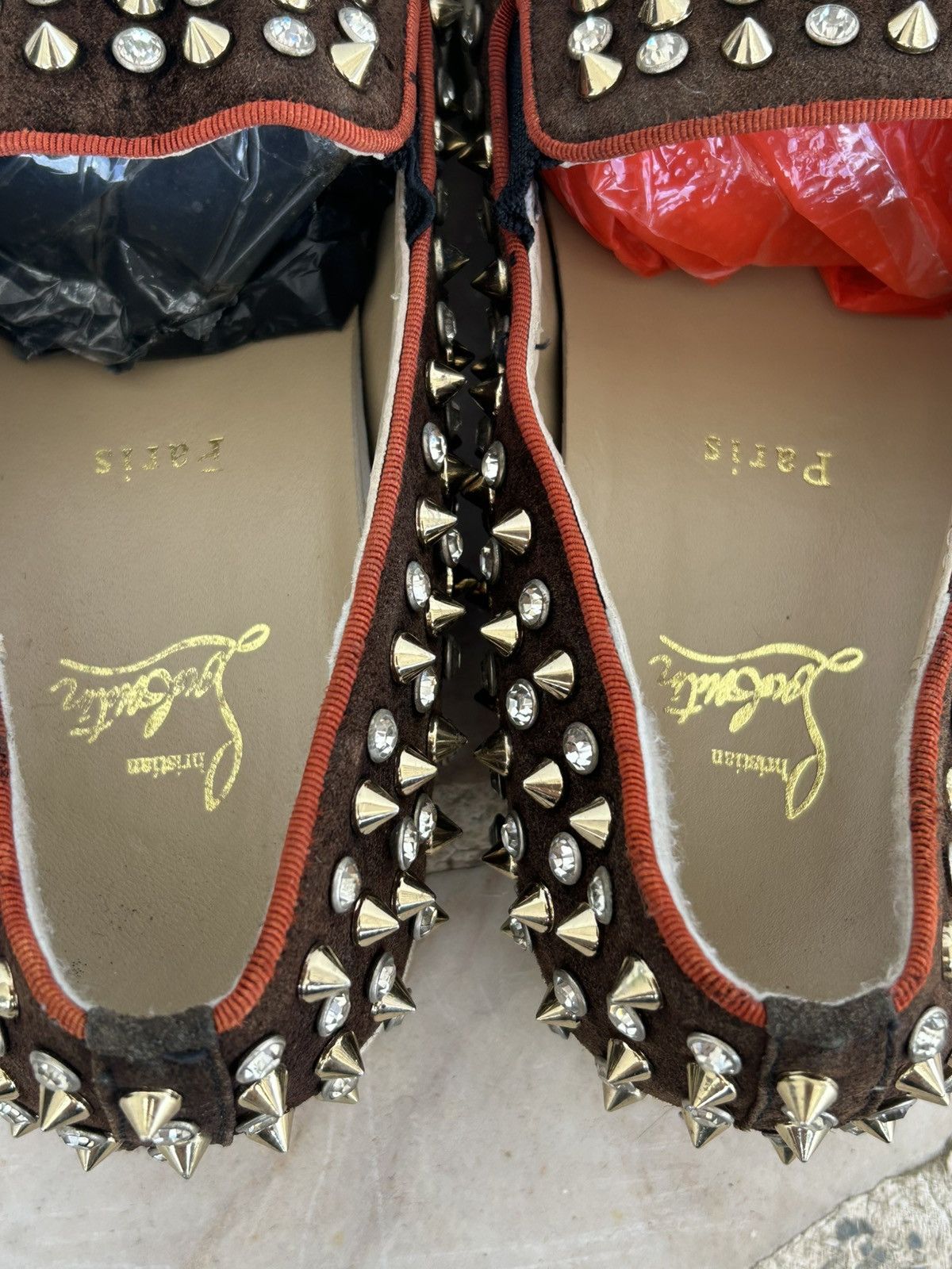 Christian Louboutin Christian Louboutin Crystal Dandelion Spikes Loafers UK8.5 Size US 8.5 / EU 41-42 - 6 Thumbnail