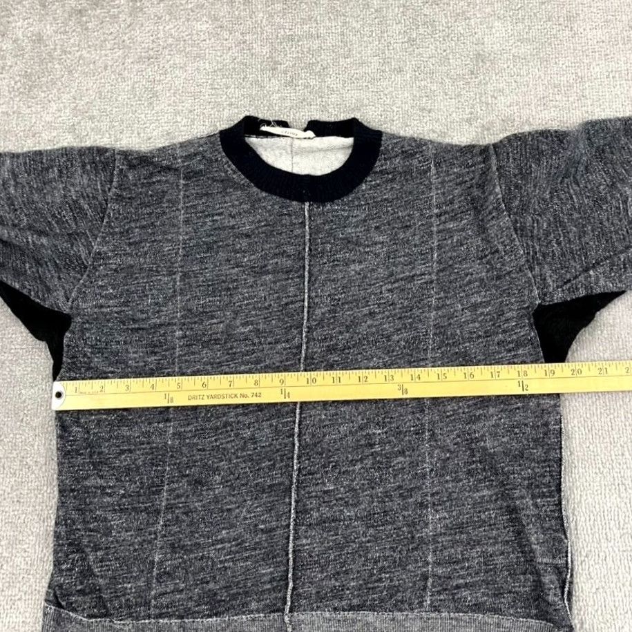 Celine VINTAGE CELINE Sweater Womens Small FR 36 Gray Wool Blend Mohair Trim Knit Crewneck Size S / US 4 / IT 40 - 7 Thumbnail