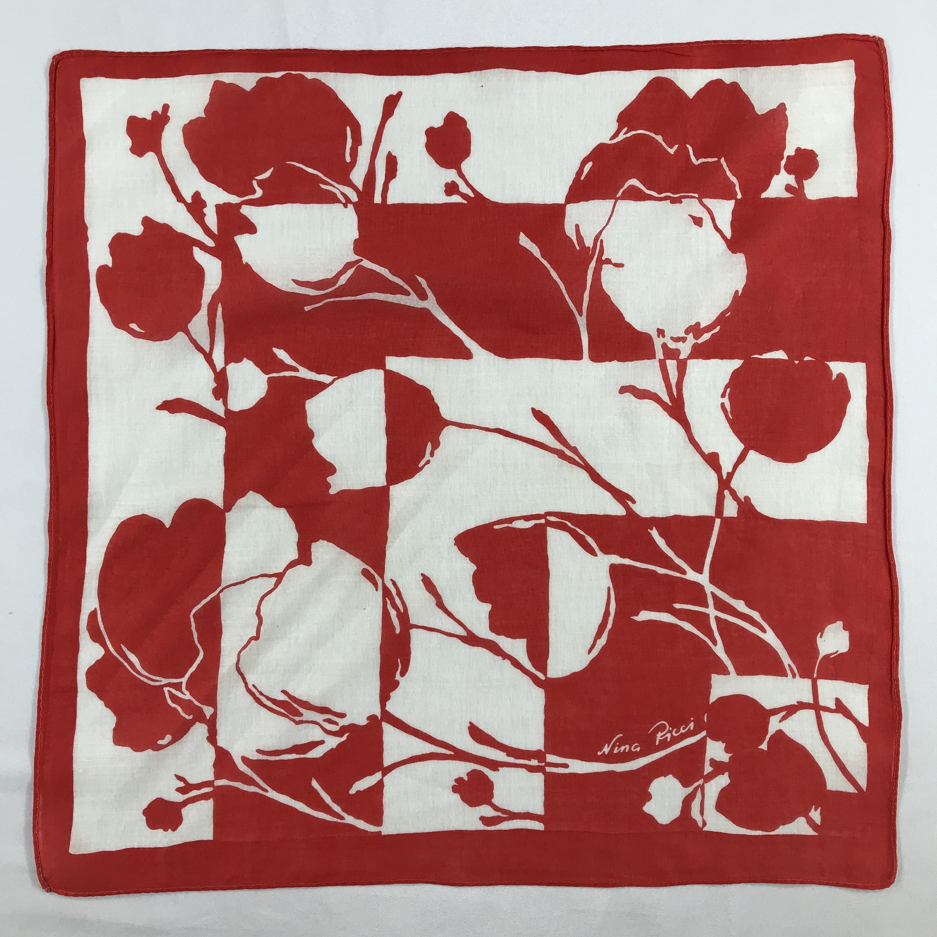 Nina Ricci × Vintage Nina Ricci Bandana / Handkerchief / Neckerchief - S2198 Size ONE SIZE - 1 Thumbnail