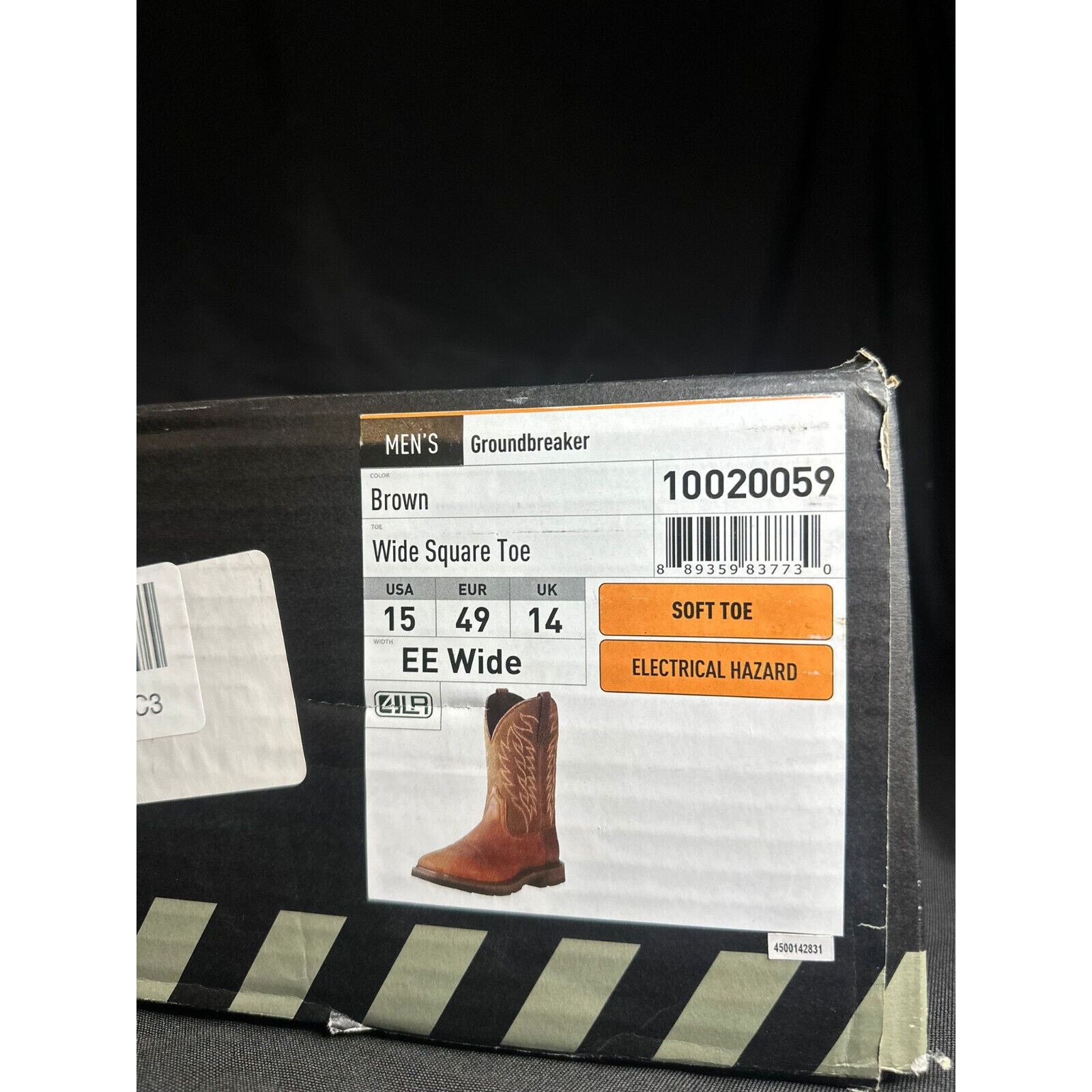 Ariat Ariat Sport Wide Square Toe Men's Size 15 D Brown Leather Size US 15 / EU 48 - 5 Thumbnail