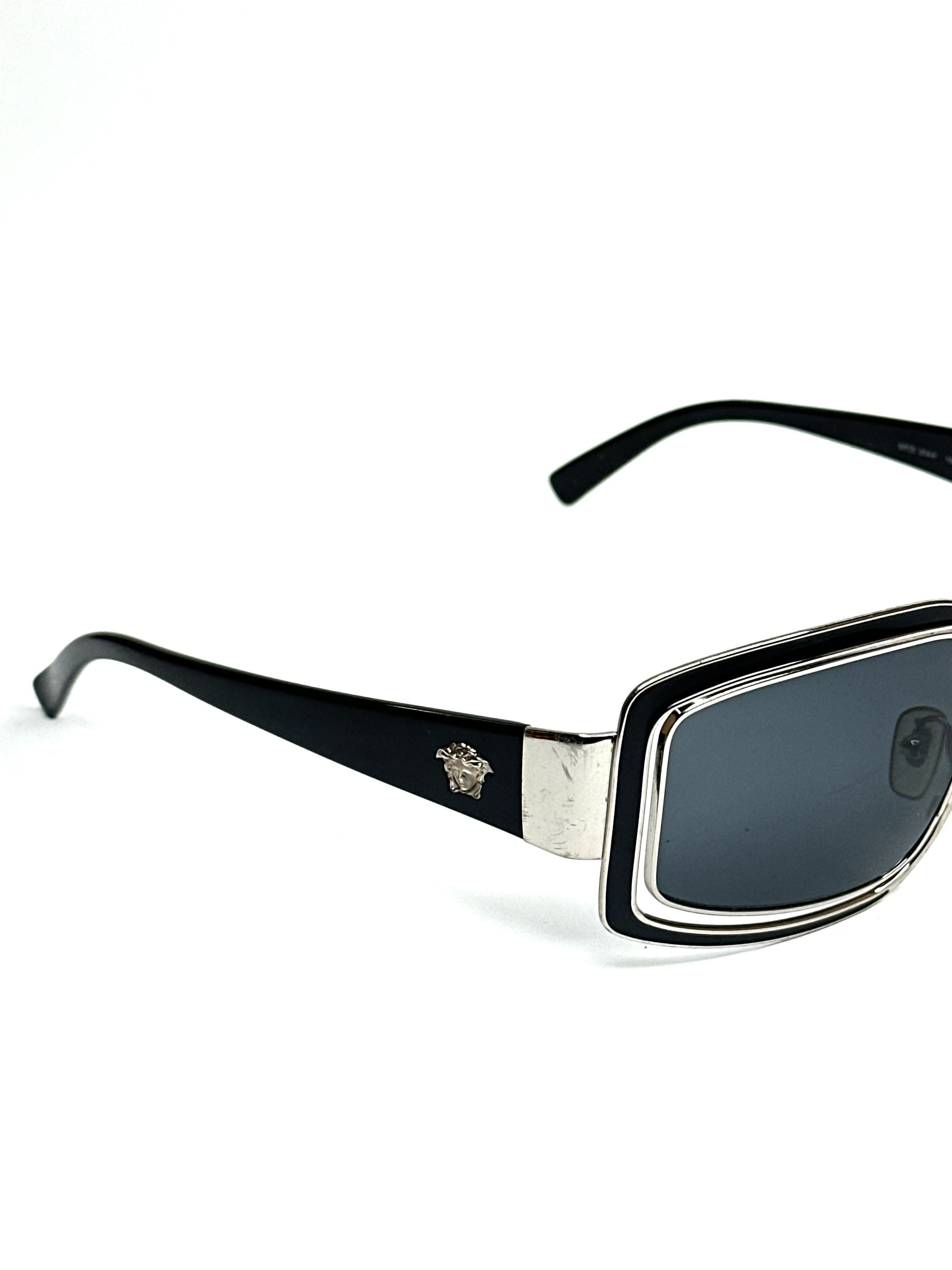 Versace Versace Double Framed Mirror Vintage Sunglasses Size ONE SIZE - 6 Thumbnail