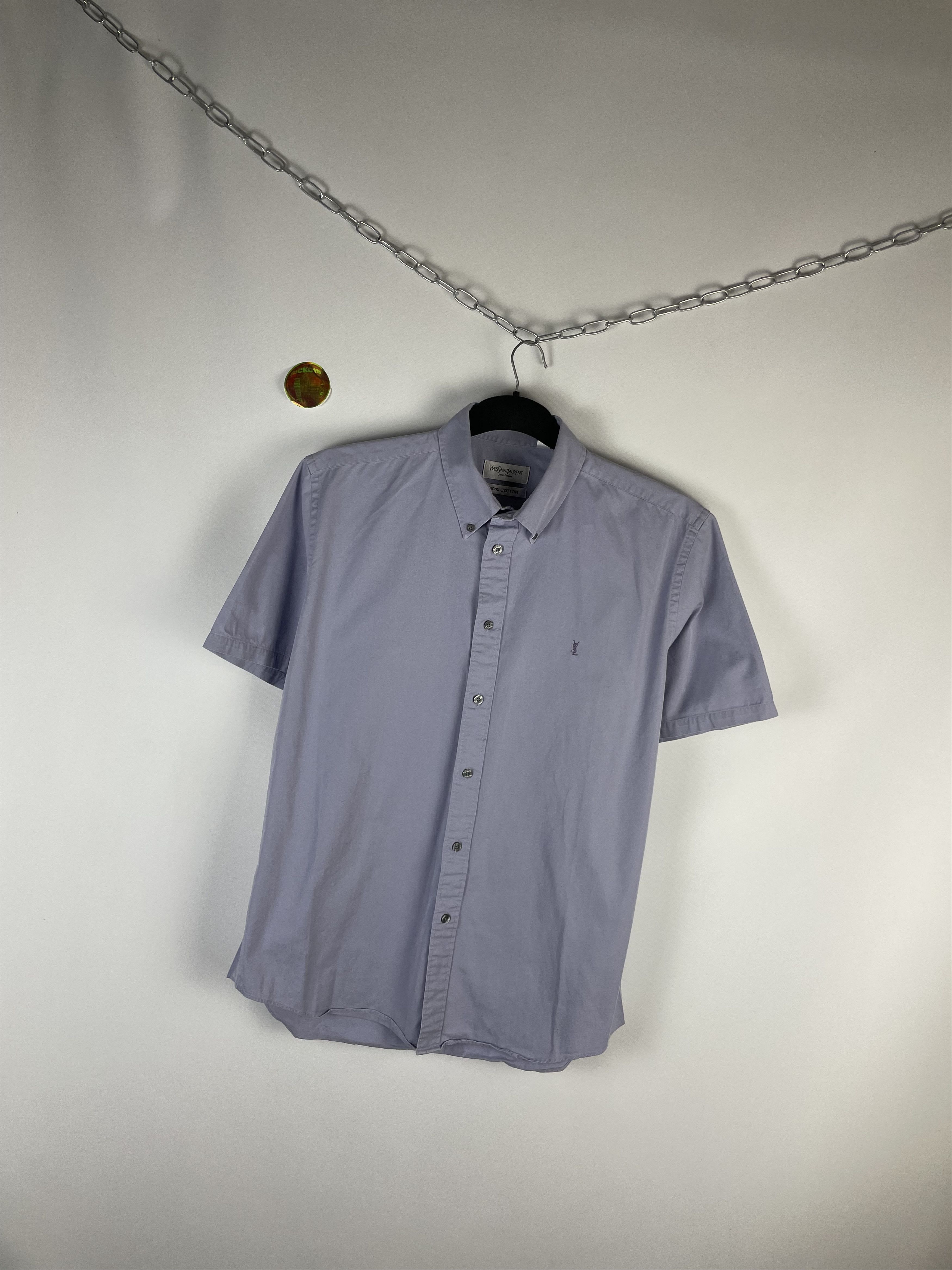 Vintage Vintage Yves Saint Laurent YSL Shirt Button Up Rare Size US M / EU 48-50 / 2 - 2 Thumbnail