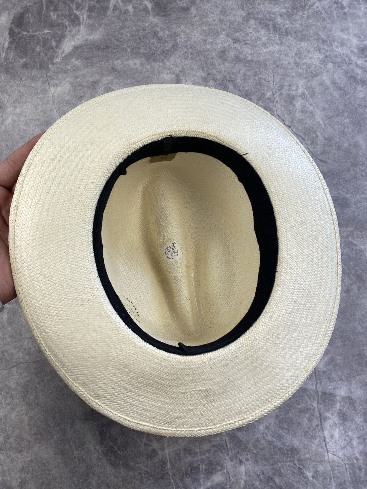 Alfred Dunhill Alfred Dunhill Genuine Panama Hat Championship Hand Woven Size ONE SIZE - 5 Thumbnail