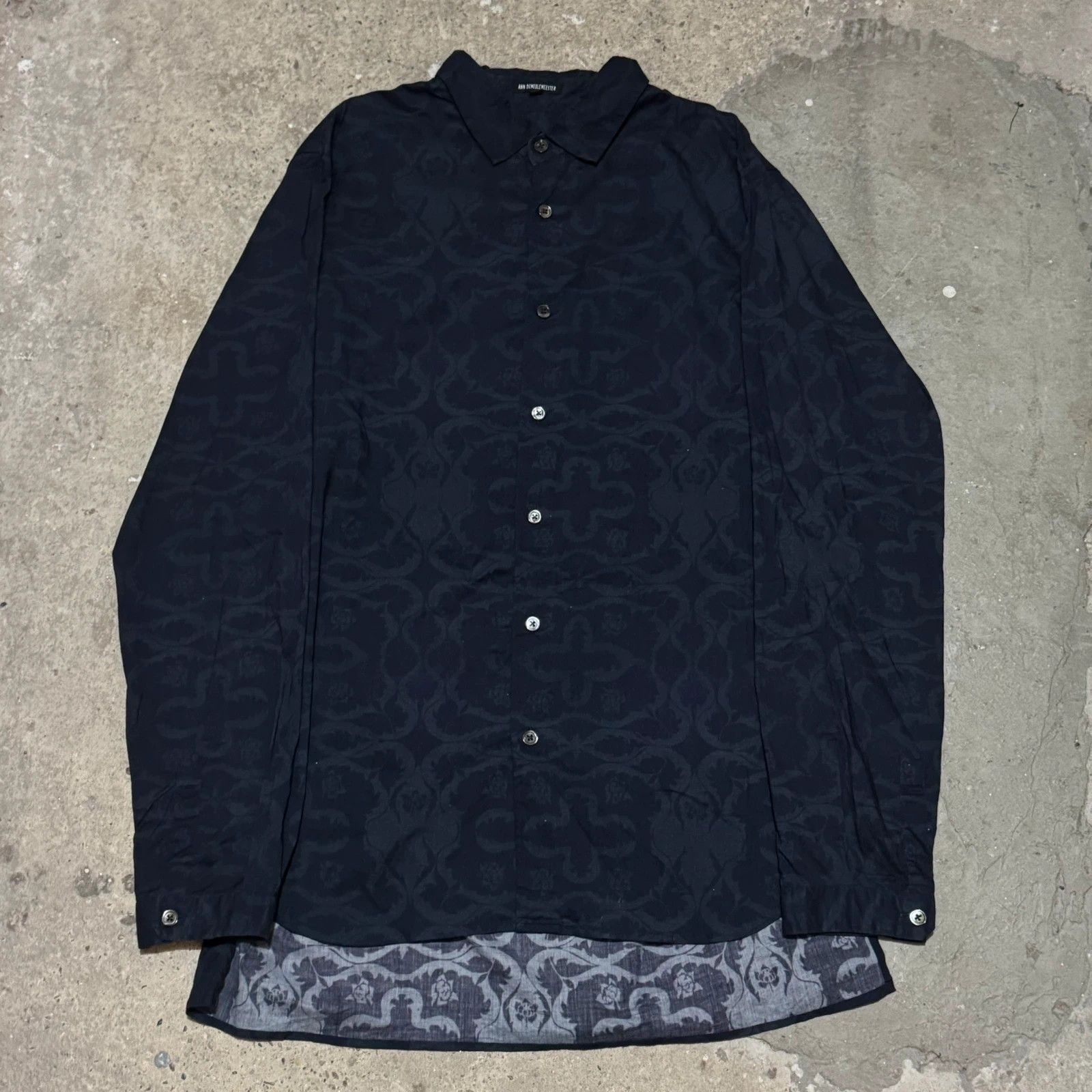 Ann Demeulemeester Ann Demeulemeester floral Ornament shirt Size US M / EU 48-50 / 2 - 1 Thumbnail