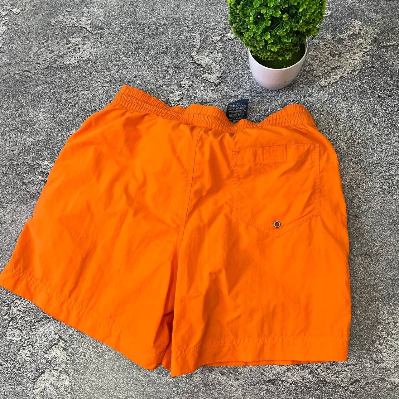 Polo Ralph Lauren Vintage Y2K Polo Ralph Lauren Orange Swim Shorts Size S Size US 35 - 3 Thumbnail