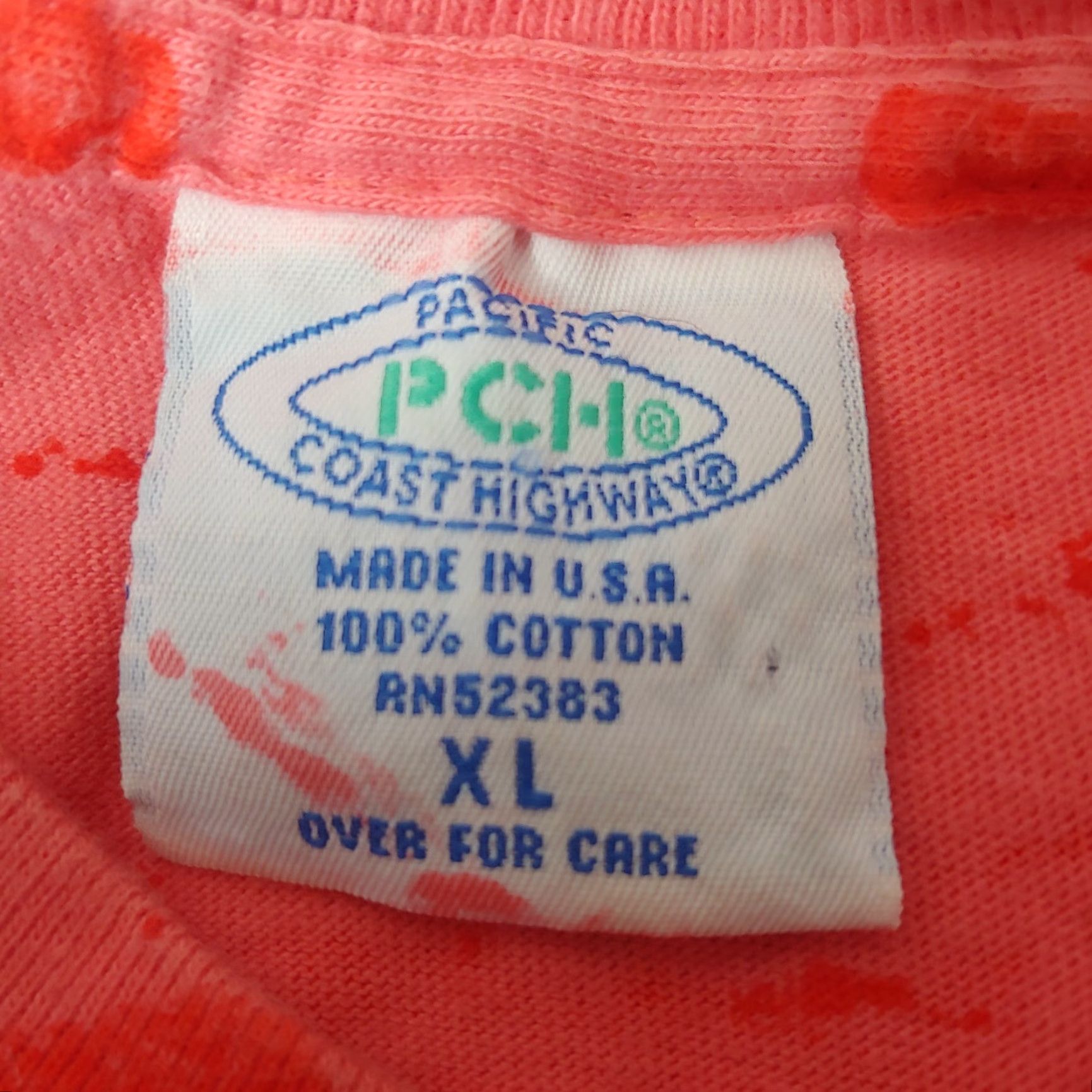 Vintage VINTAGE Pacific Coast Highway Shirt XL Orange Waves Surf PCH USA Men Size US XL / EU 56 / 4 - 3 Thumbnail