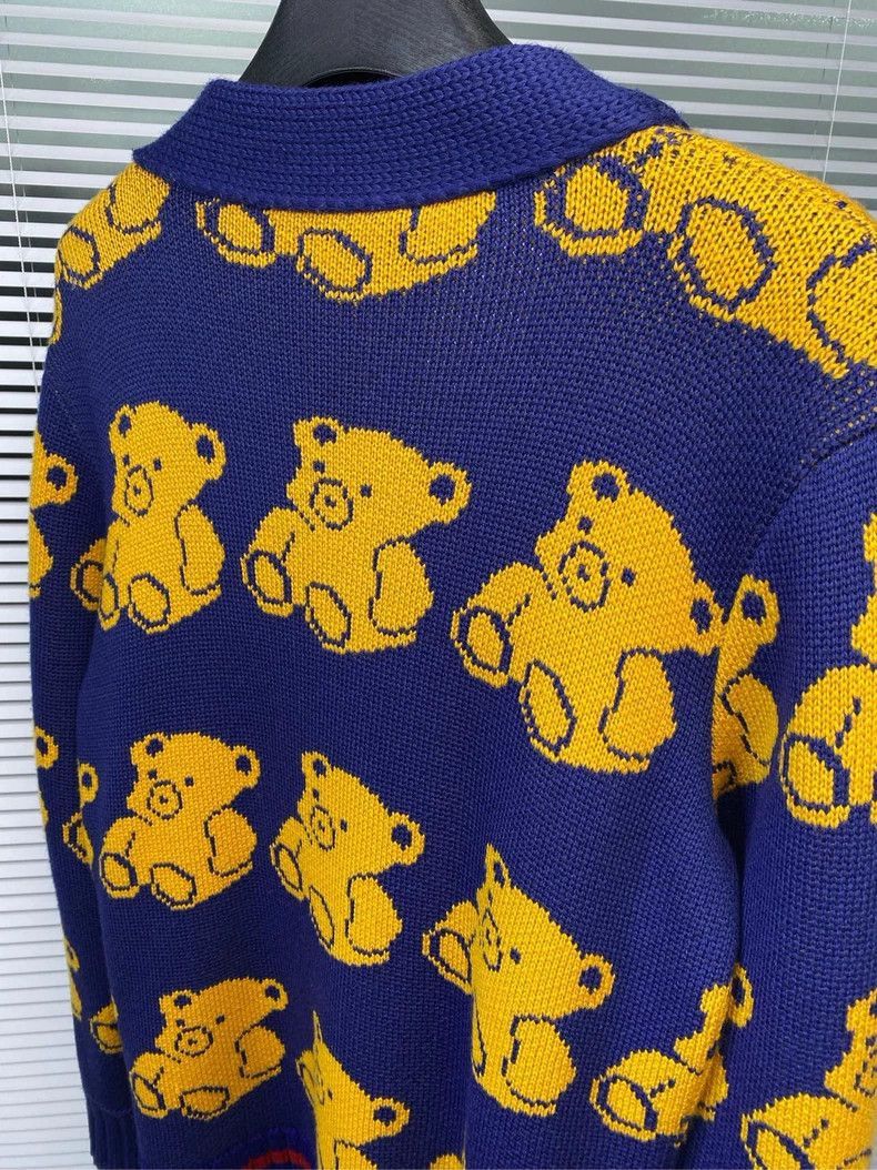 Gucci Gucci Bear Print Knitted Cardigan-2506 Size US S / EU 44-46 / 1 - 8 Thumbnail