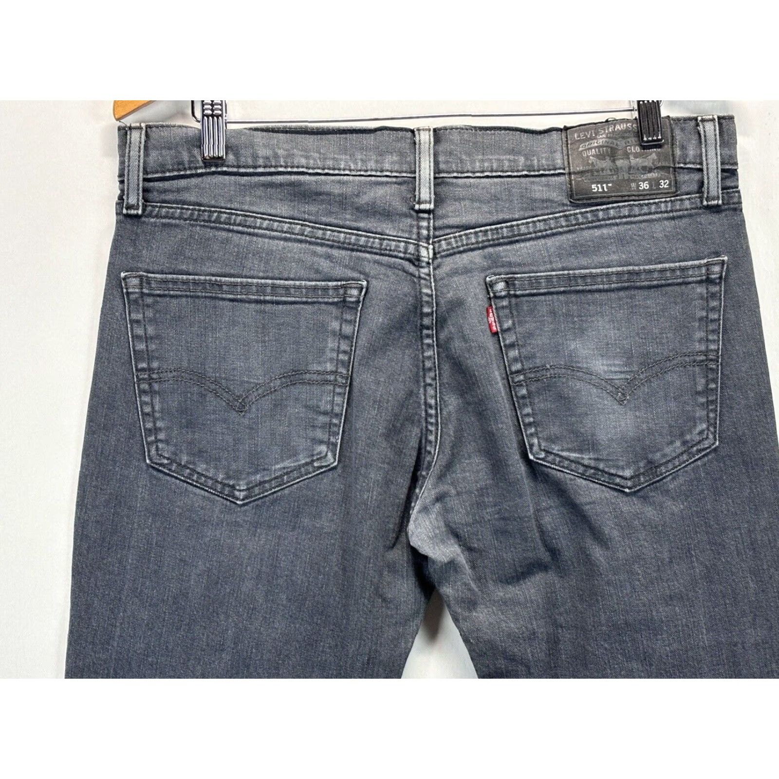 Levi's Levi's 511 Jeans Men's Straight Black 36x32 Size US 36 / EU 52 - 4 Thumbnail