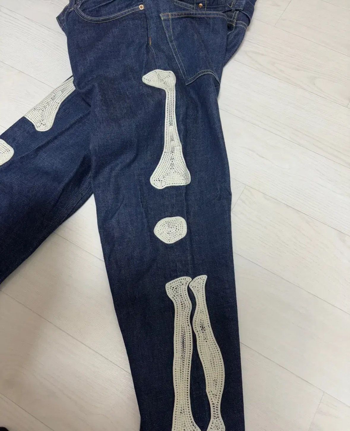 Kapital Kapital 12.5oz Bone Denim Pants Size US 34 / EU 50 - 4 Thumbnail