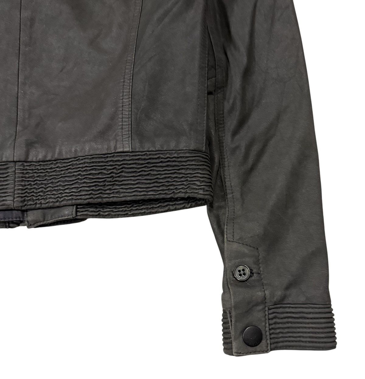 Diesel Black Gold Vintage Diesel Lamb Leather Avant Garde Inspired Jacket Size XS / US 0-2 / IT 36-38 - 14 Thumbnail