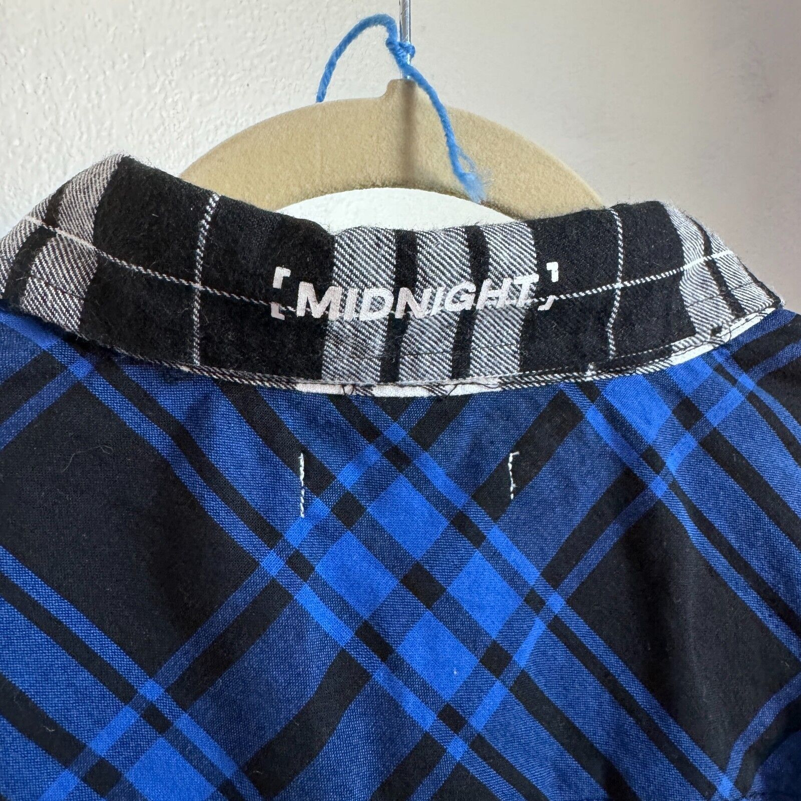 Midnight Studios Midnight Studios Multi Colored Blue Plaid Flannel Shirt XL Size US XL / EU 56 / 4 - 8 Thumbnail