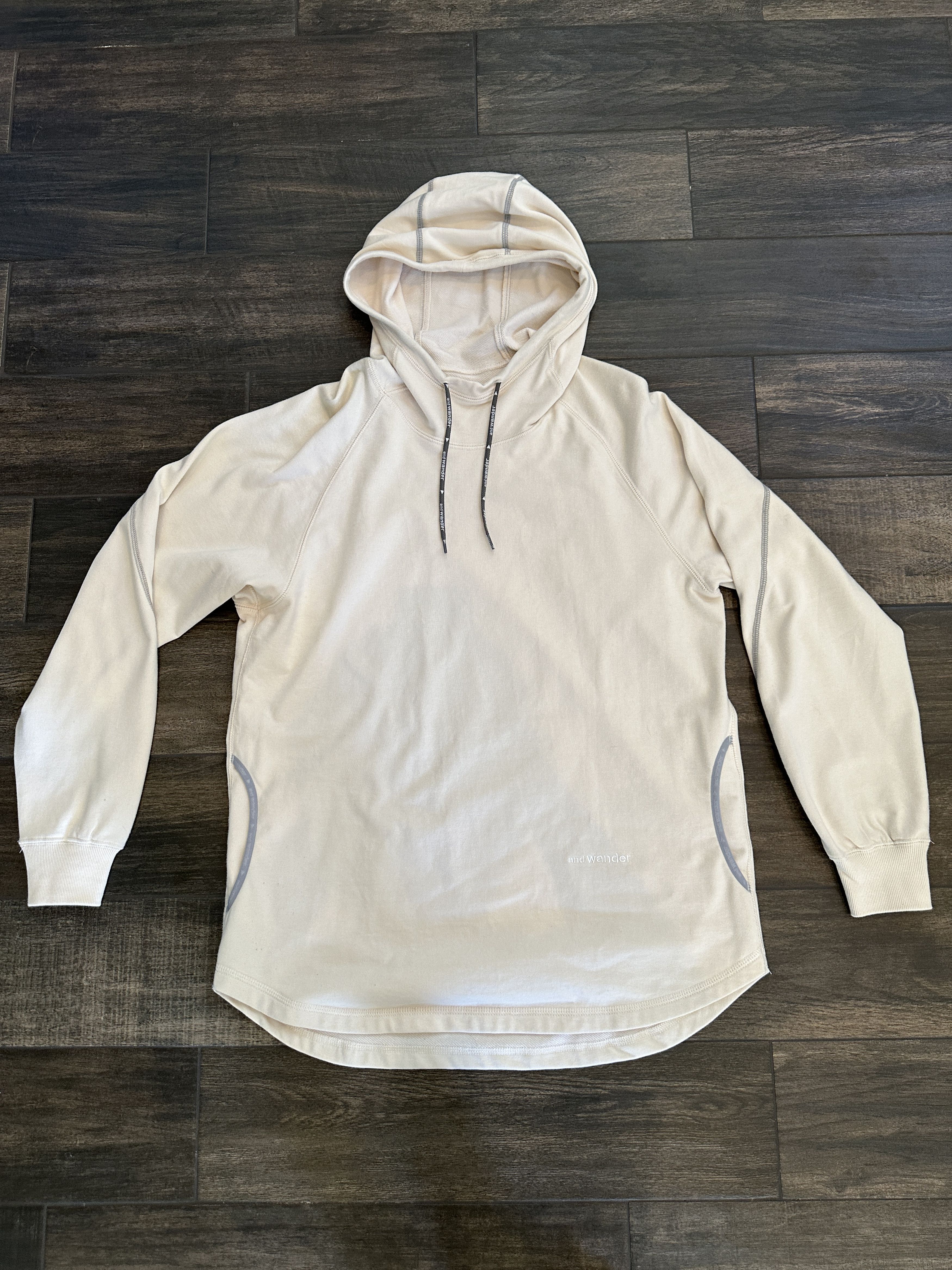 image of And Wander Sweat Hoodie Sweatshirt Size 4 in White, Men's