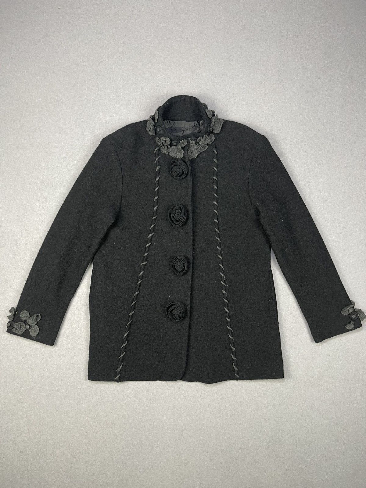 Kansai Yamamoto Kansai Cooperative Fashion Mohair Wool Midi Dress Size M / US 6-8 / IT 42-44 - 1 Thumbnail