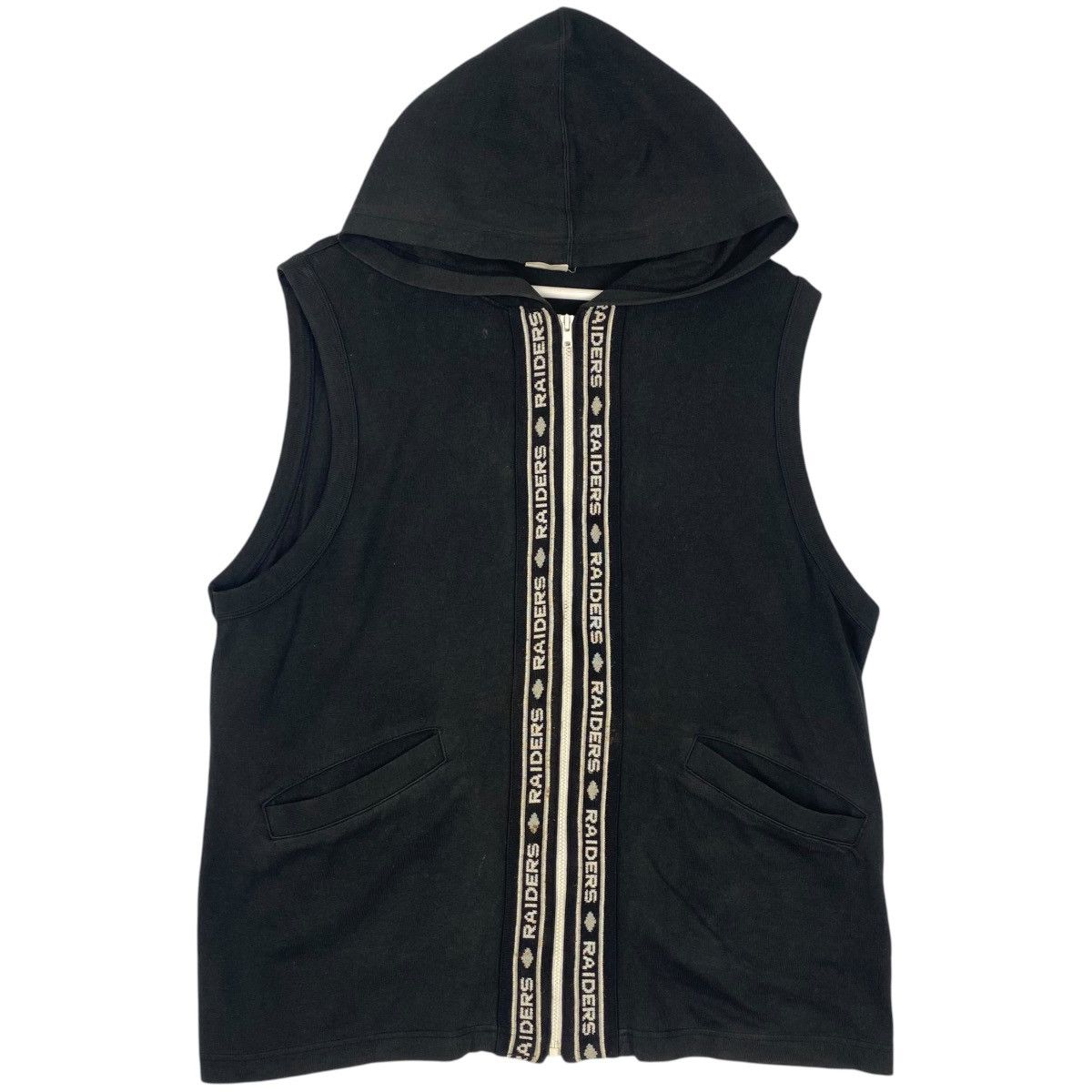 Vintage Vintage Los Angeles Raiders Hoodie Full Zip Vest Jumper S Size US S / EU 44-46 / 1 - 1 Thumbnail