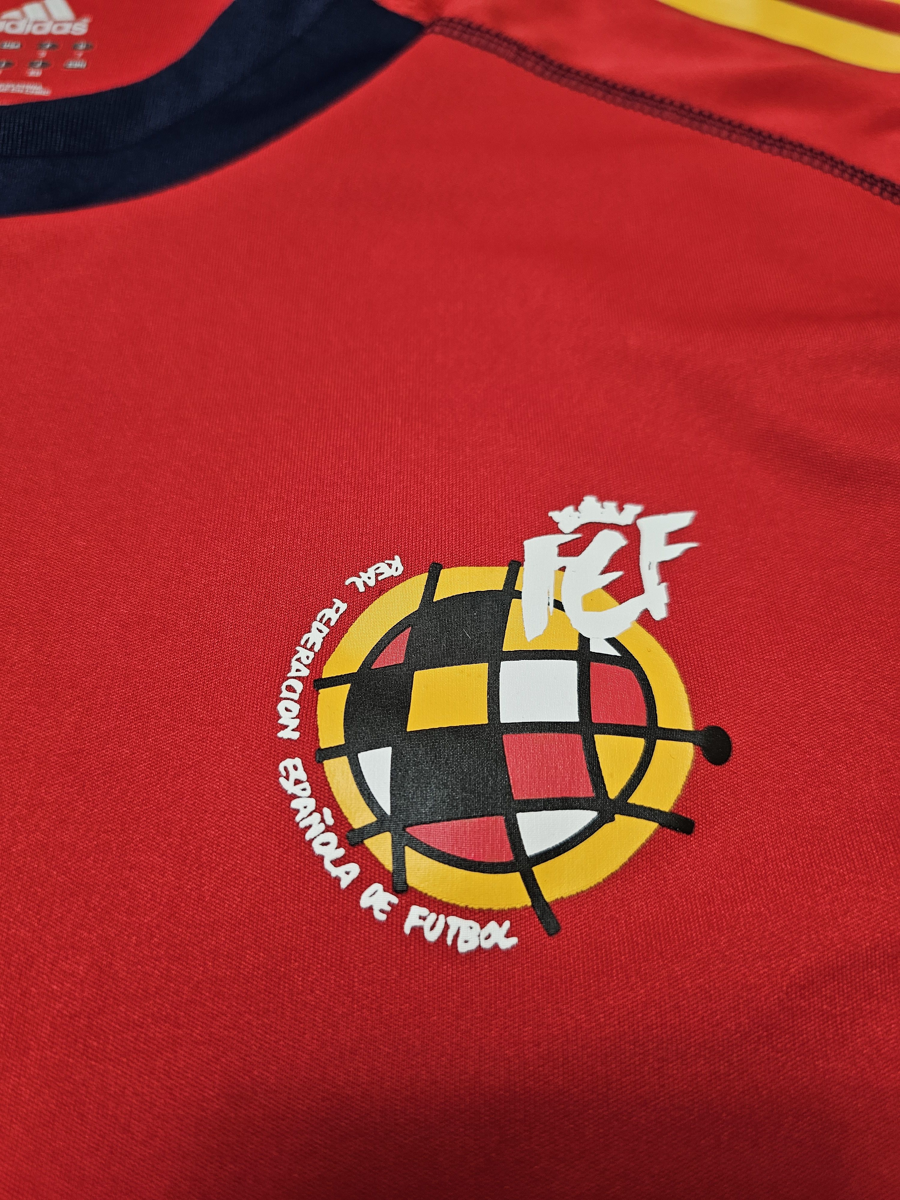 Adidas SPAIN 2010 2011 PLAYER VERSION FOOTBALL SHIRT SOCCER JERSEY Size US L / EU 52-54 / 3 - 4 Thumbnail