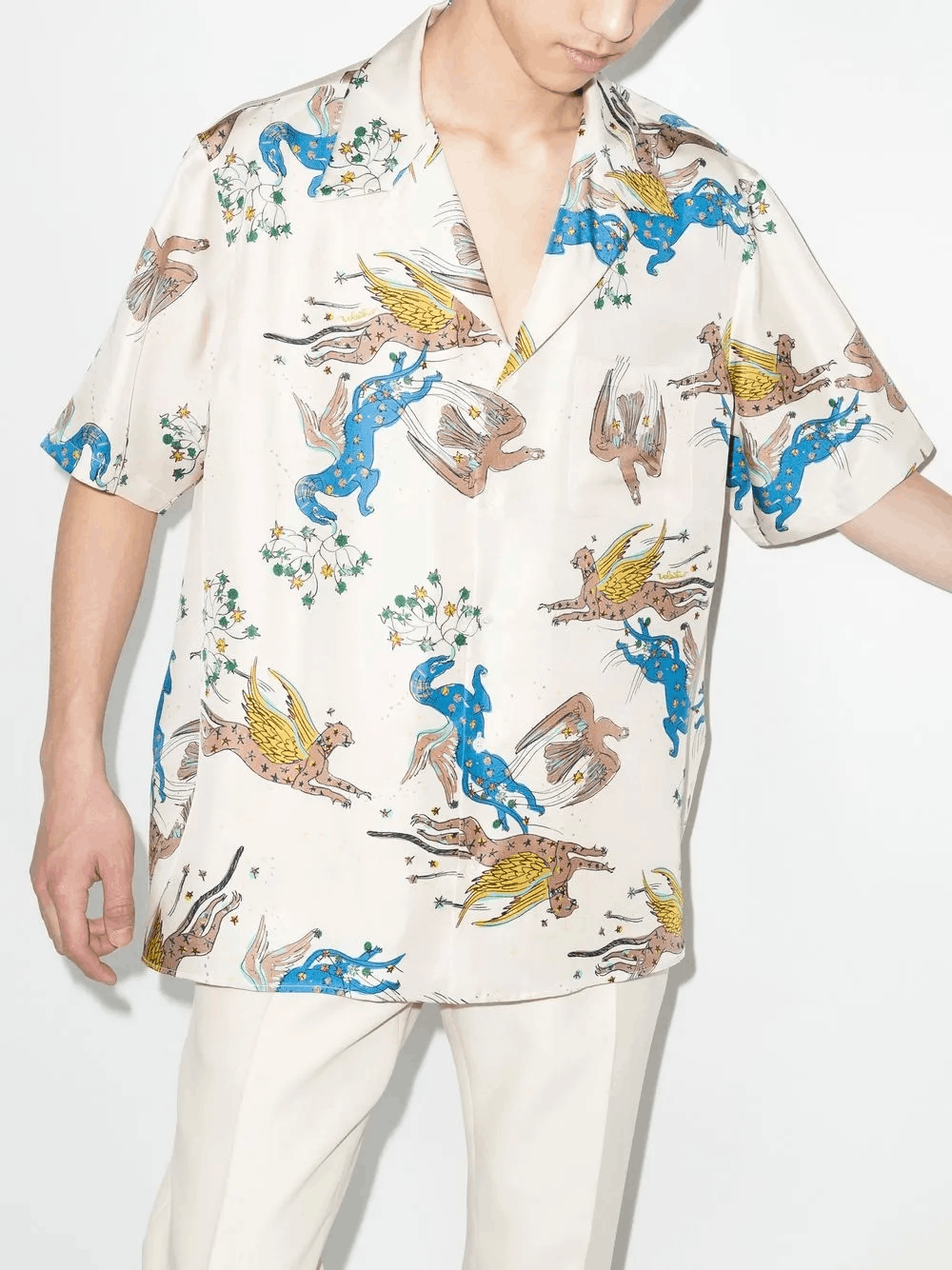 Other Men’s Luxury Printed Short-Sleeve Shirt Size US L / EU 52-54 / 3 - 3 Thumbnail